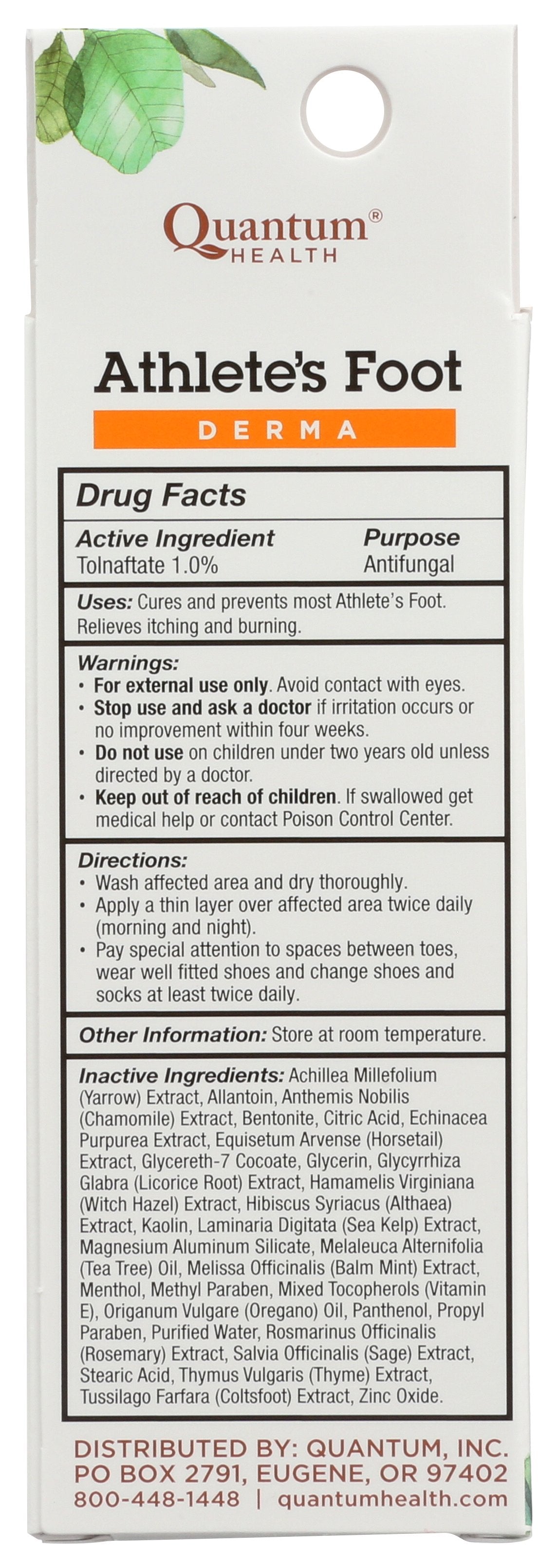 QUANTUM ATHLETES FOOT CURE - Case of 3