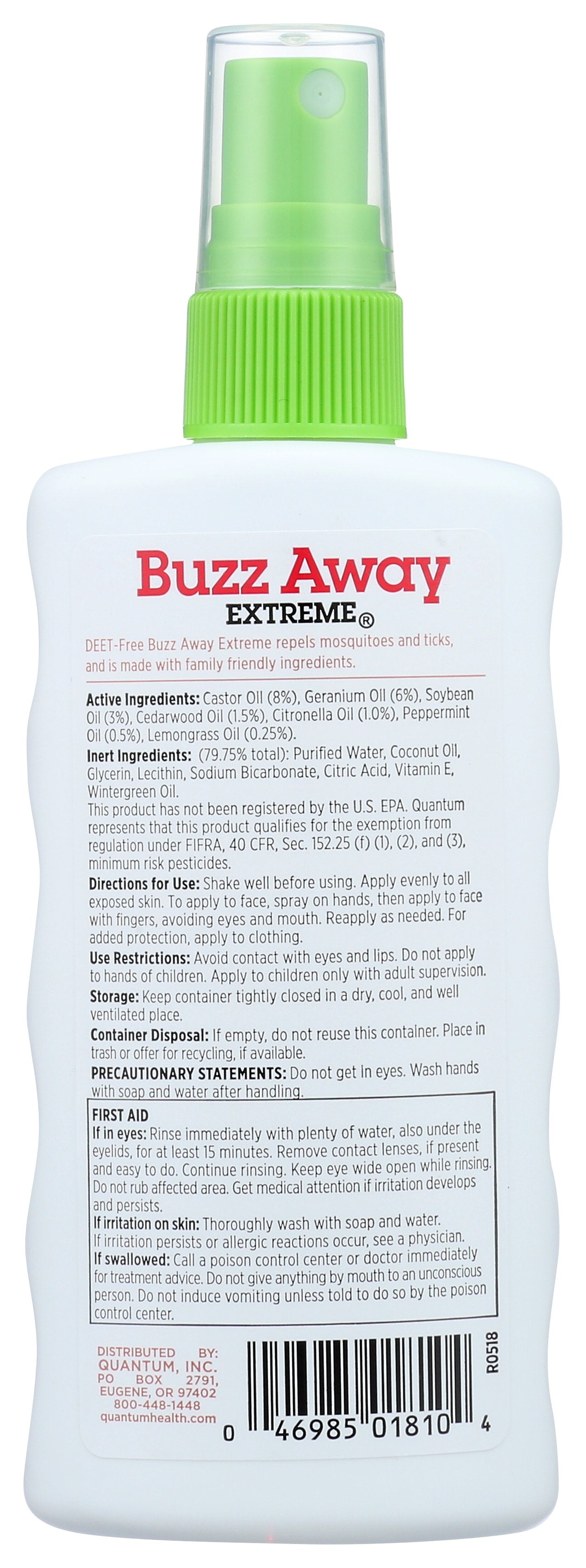 QUANTUM BUZZ AWAY INSECT RPLLNT EXTRM - Case of 3