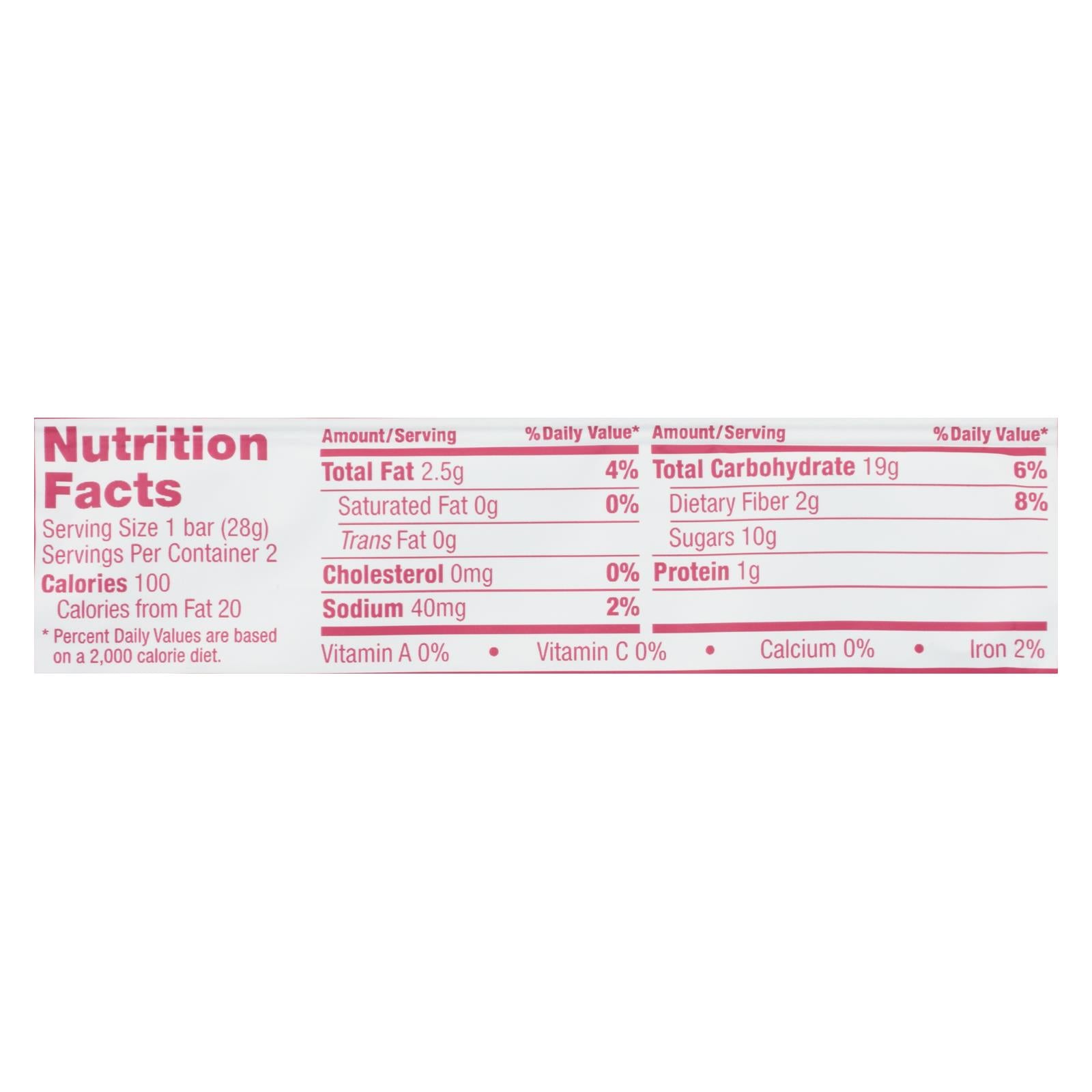 Nature's Bakery Raspberry Fig Bars, Whole Wheat, 2oz, 12pk