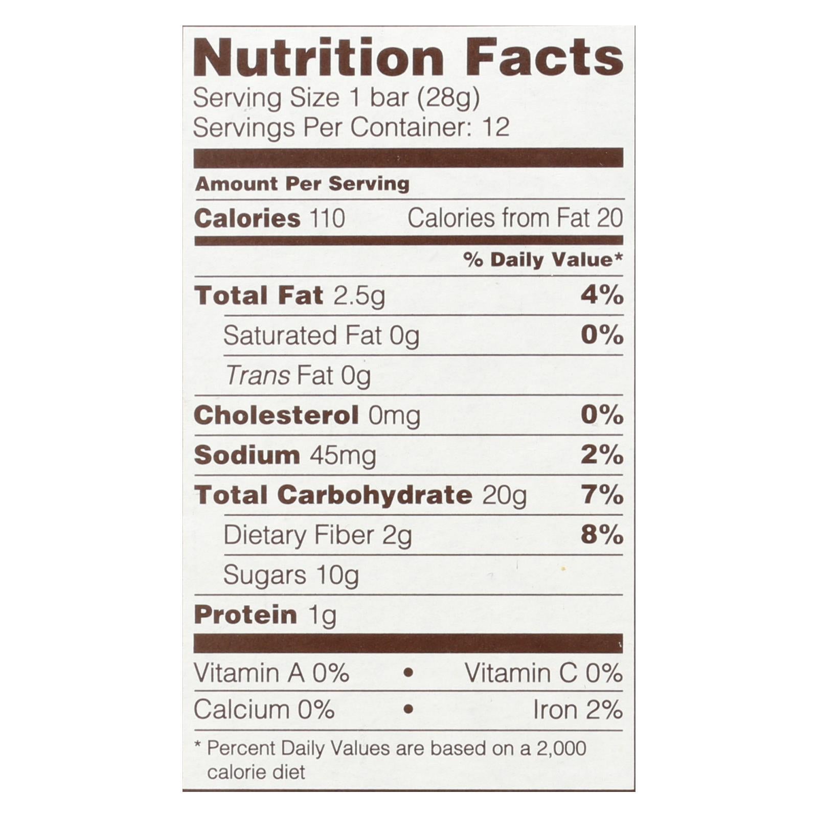 Nature's Bakery Peach Apricot Fig Bars, Whole Wheat, 6-Pack