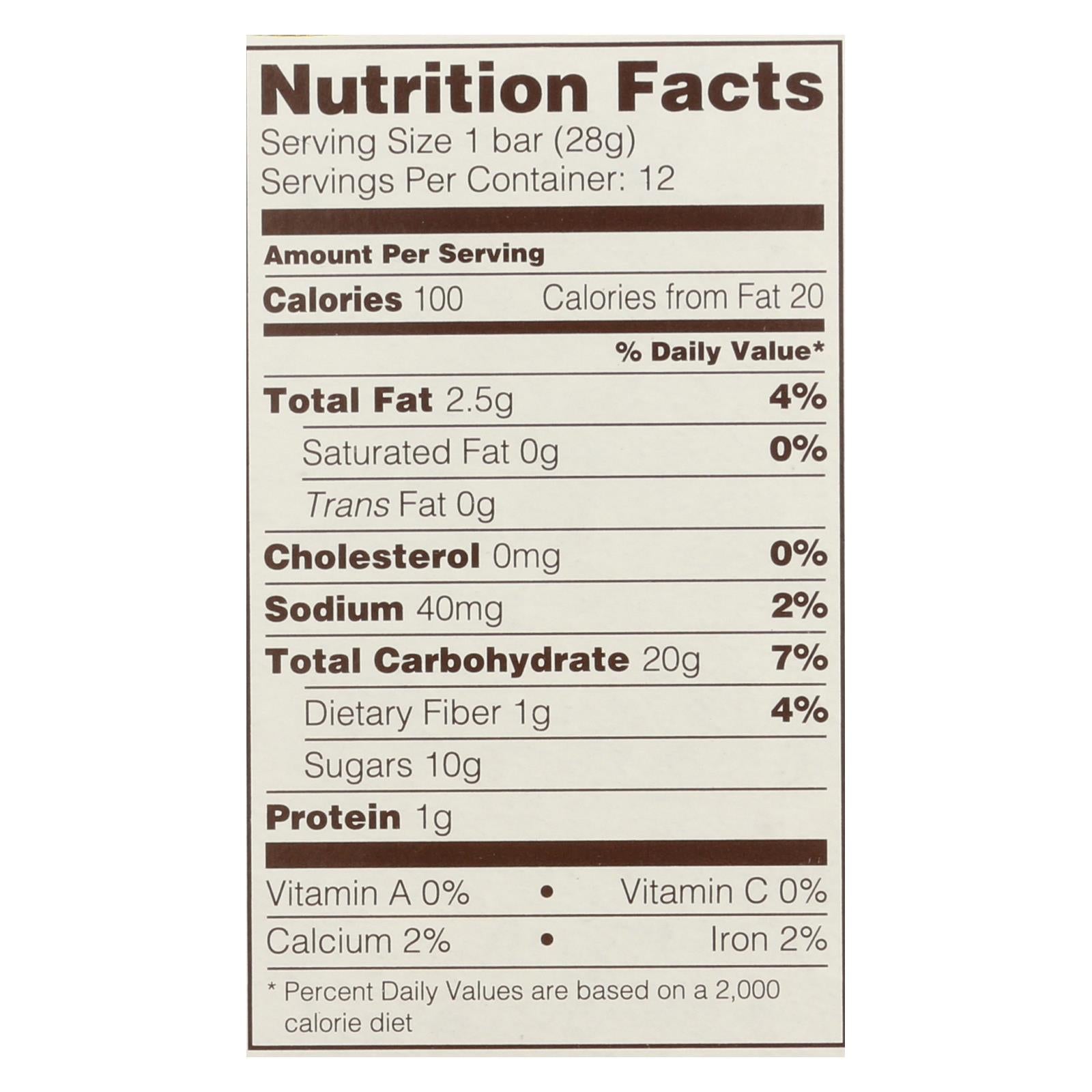 Nature's Bakery GF Raspberry Fig Bar - 6 Pack, 2 oz