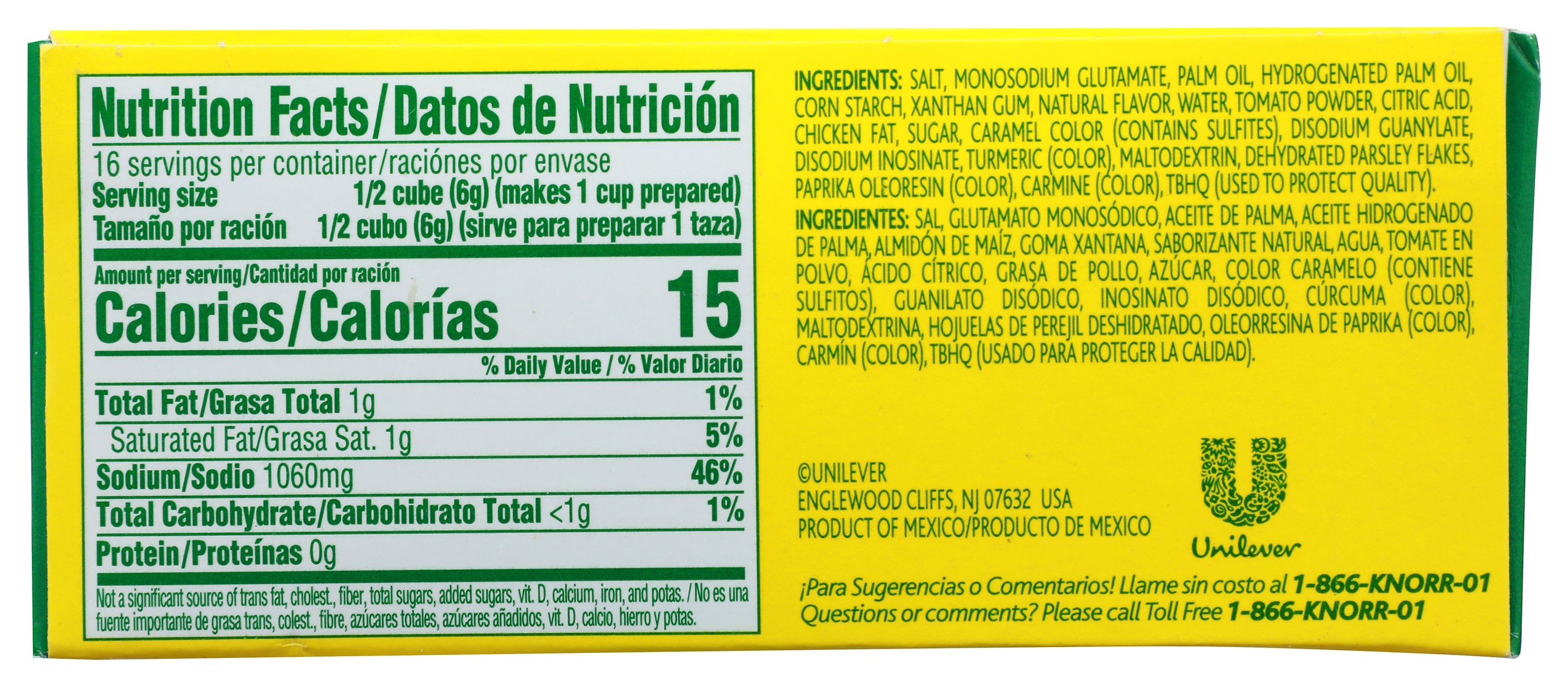 KNORR BOUILLON CUBE HSP TMO CHKN 8CT - Case of 24