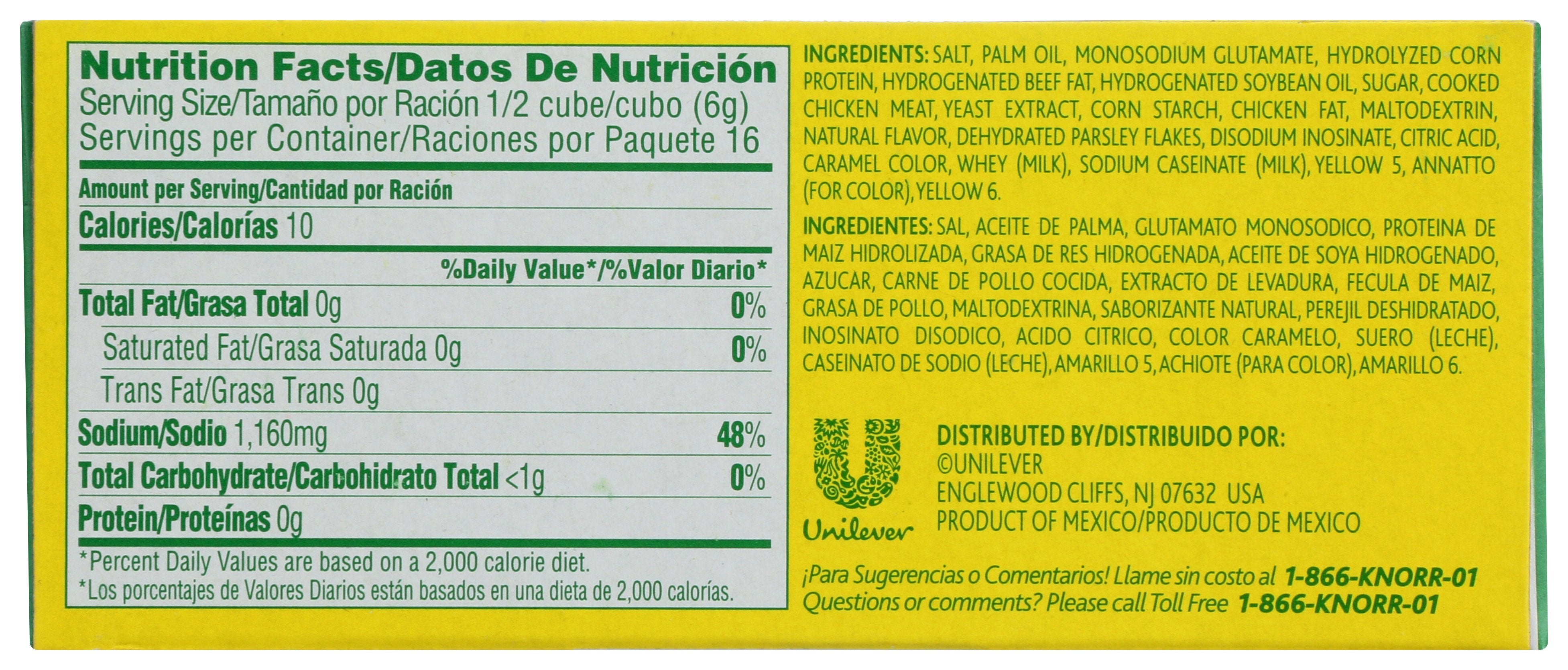 KNORR BOUILLON CUBE HSP CHKN 8CT - Case of 24