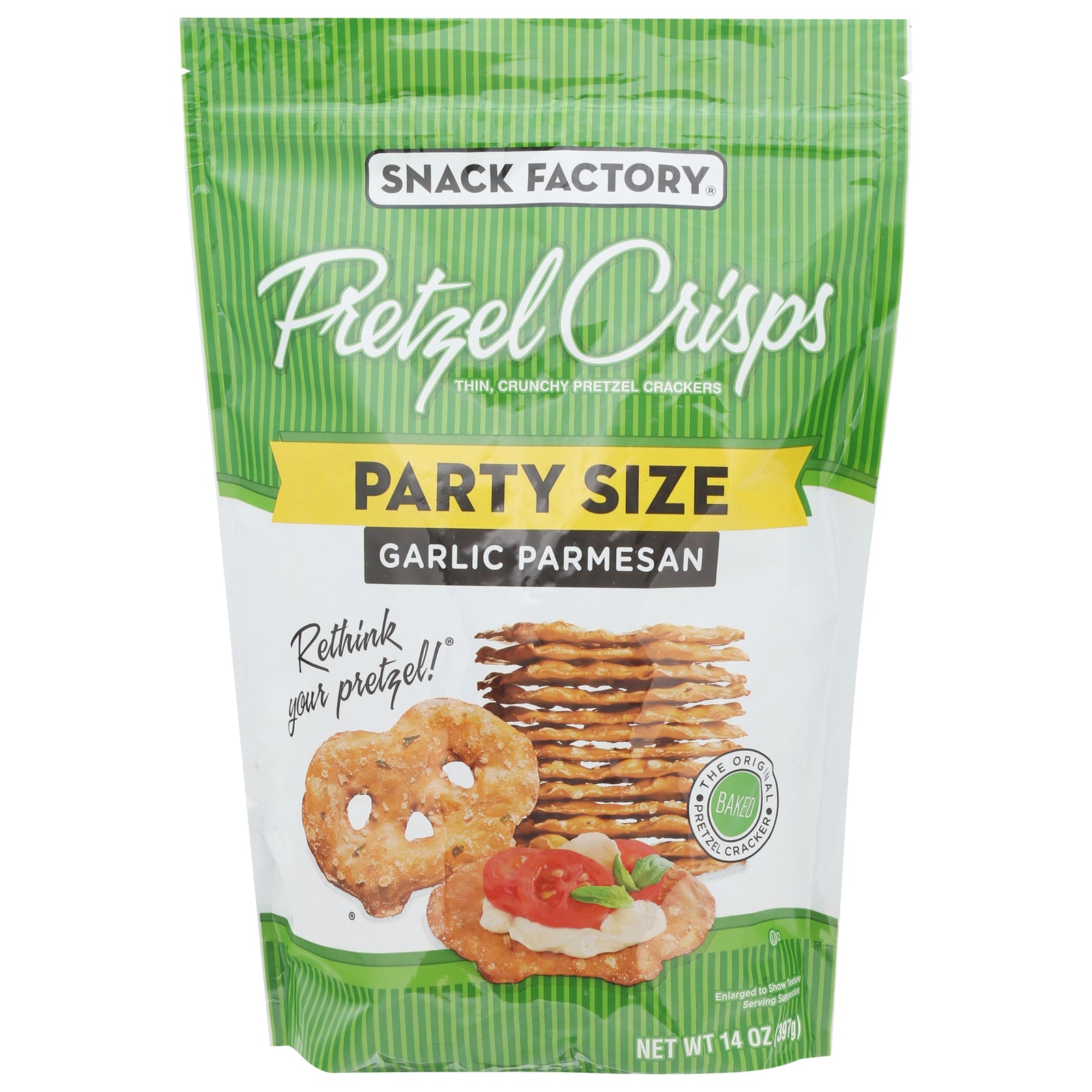 Pretzel Crisps - Pretz Crkr Gar Parm Ptysz - CS of 12-14 OZ