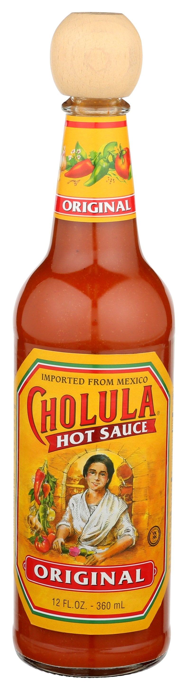 CHOLULA SAUCE HOT ORGNL - Case of 12 [CHOLULA ORIGINAL FLAVOR, HOT SAUCE - 12 OZ]