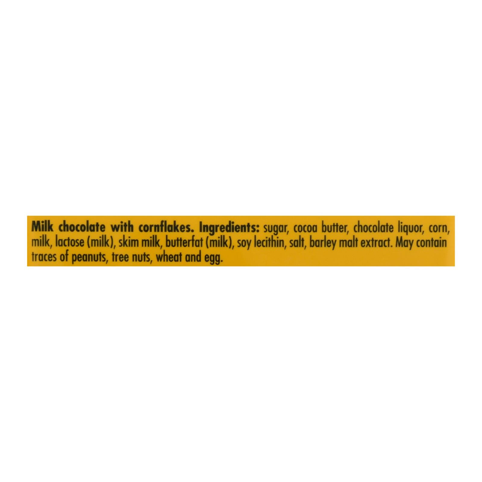 Ritter Sport Chocolate Bar - Milk Chocolate - Corn Flakes - 3.5 oz Bars - Case of 10
