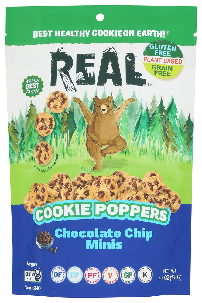 Real Cookie Poppers Chocolate Chip - Case of 6 - 4.5 oz