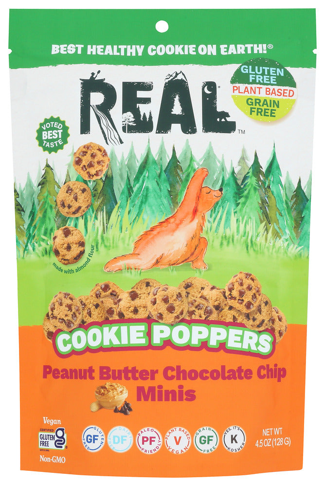 Real Cookie Poppers Peanut Butter Chocolate Chip - Case of 6 - 4.5 oz