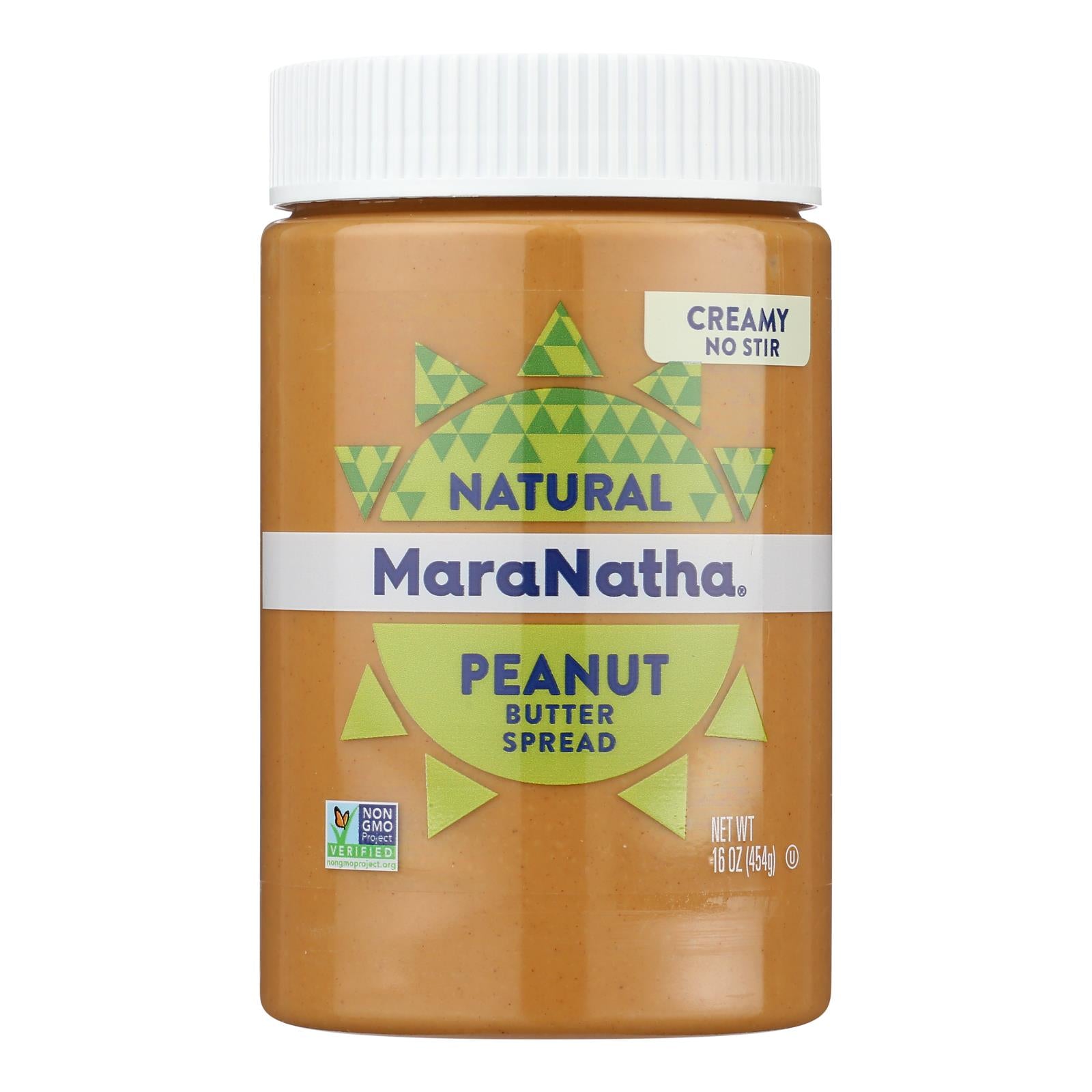 Maranatha Creamy No-Stir Peanut Butter With Salt  - Case of 6 - 16 OZ