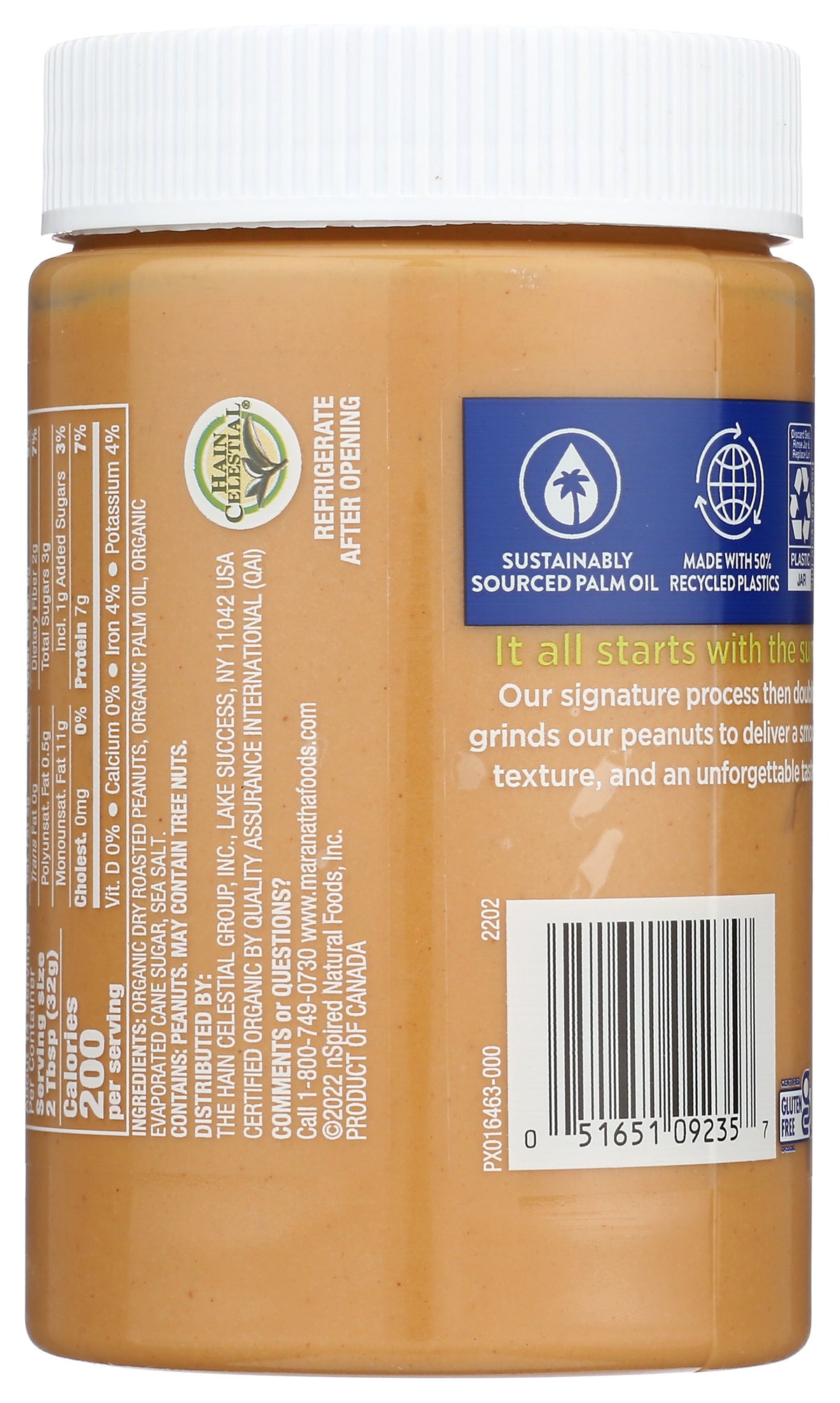MARANATHA PEANUT BTTR NOSTIR CRMY ORG - Case of 6