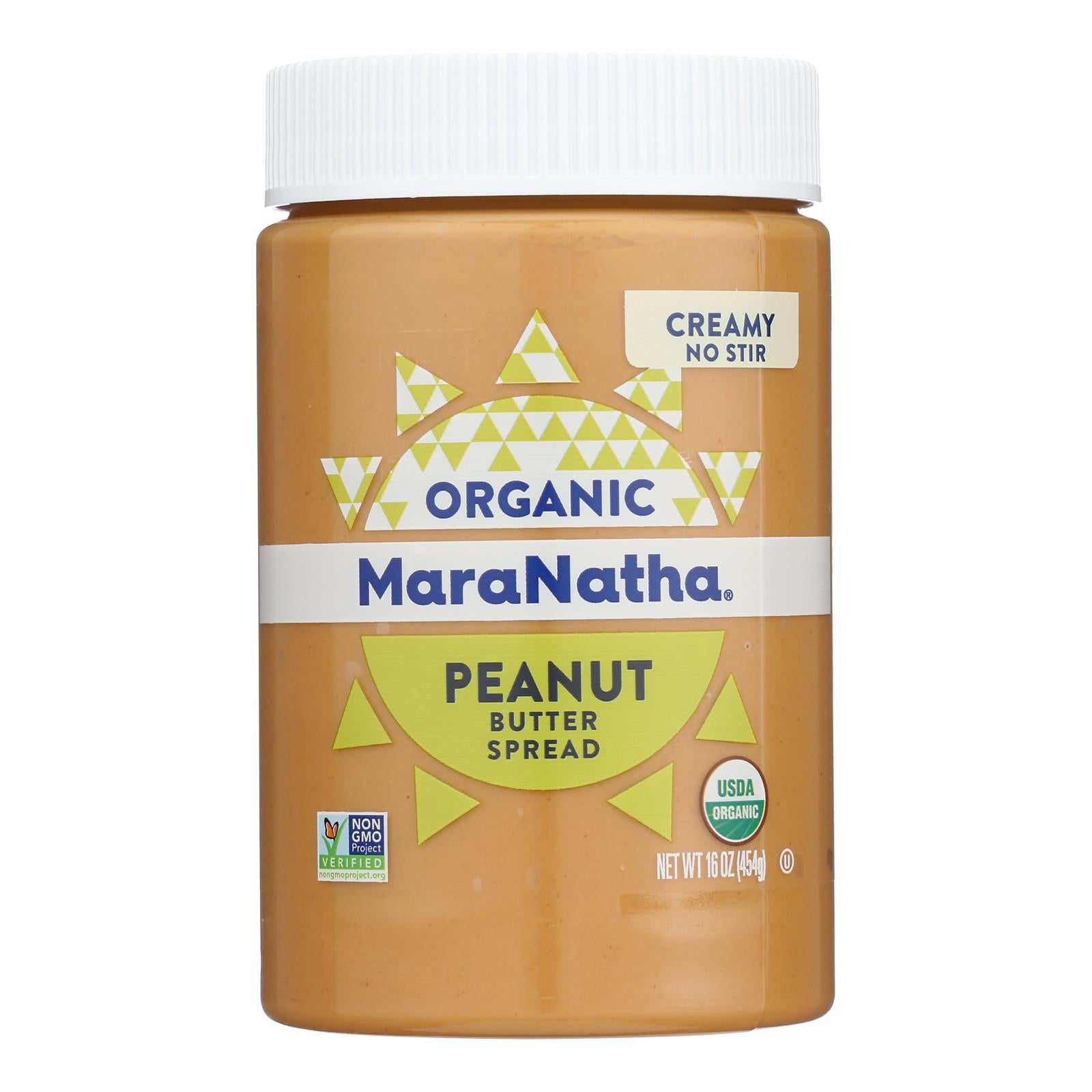 Maranatha Natural Foods Organic Peanut Butter - Creamy - No Stir - Case of 6 - 16 oz [1899608]
