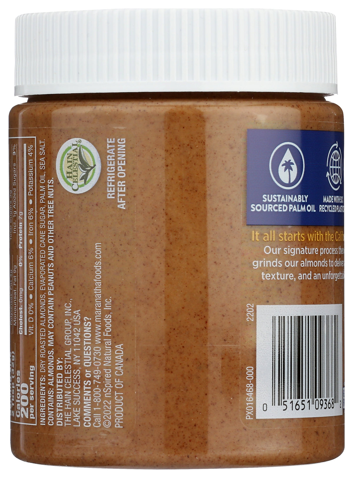 MARANATHA NUT BTTR ALMND NOSTIR CRMY - Case of 6