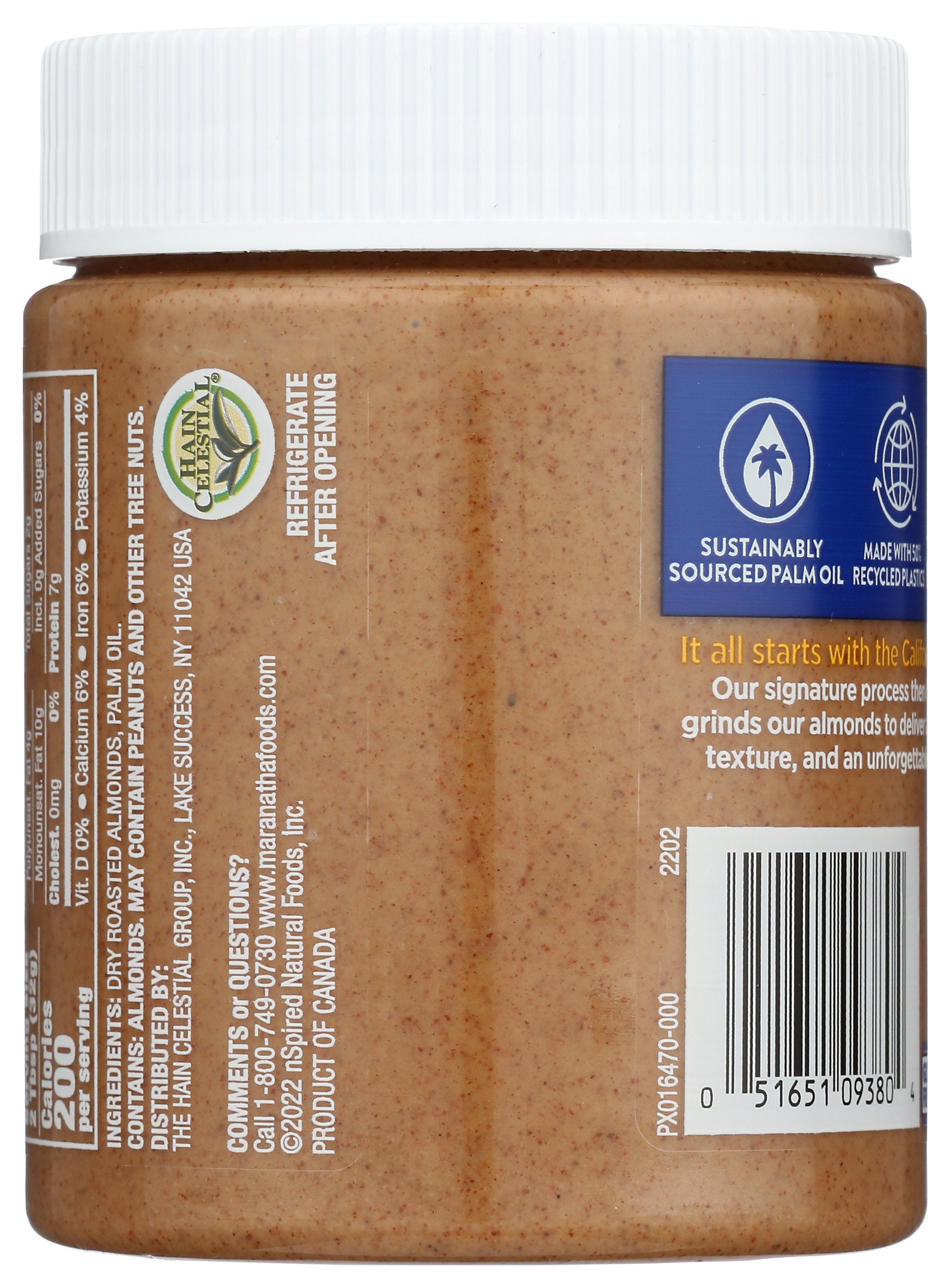 MARANATHA NUT BTTR ALMND NSTR NSLT - Case of 6
