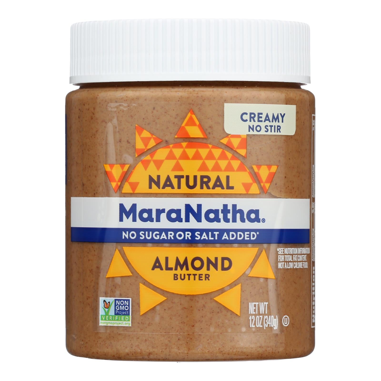 Maranatha Natural Foods Almond Butter - Honey Creamy - Case of 6 - 12 oz.