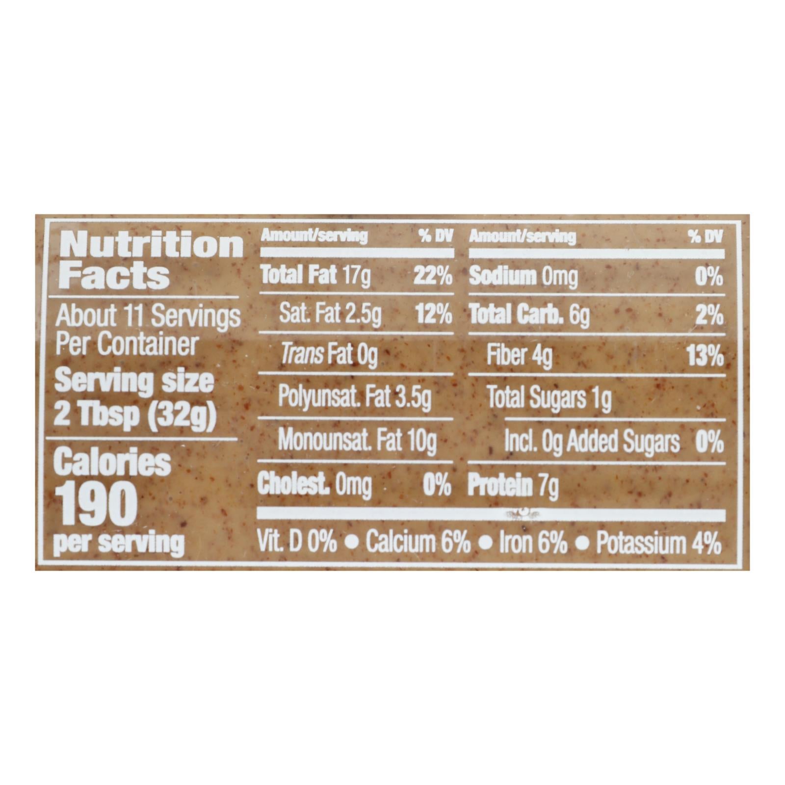 Maranatha Natural Foods Almond Butter - Honey Creamy - Case of 6 - 12 oz.