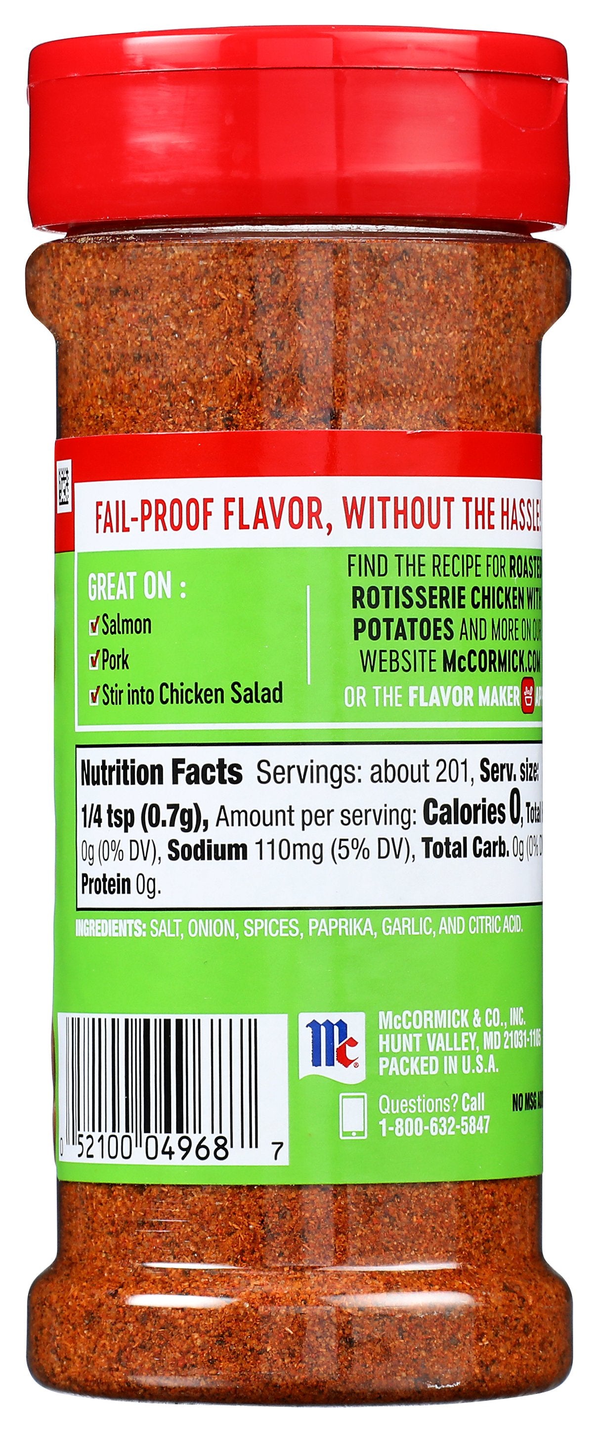 MC CORMICK SEASONING PRF PCH ROT CHK - Case of 6