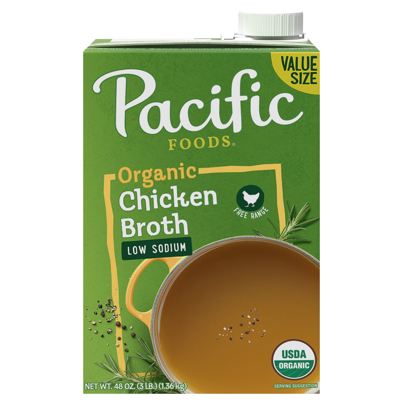 Pacific Foods - Broth Og2 Chkn Low Sodium - CS of 8-48 FZ