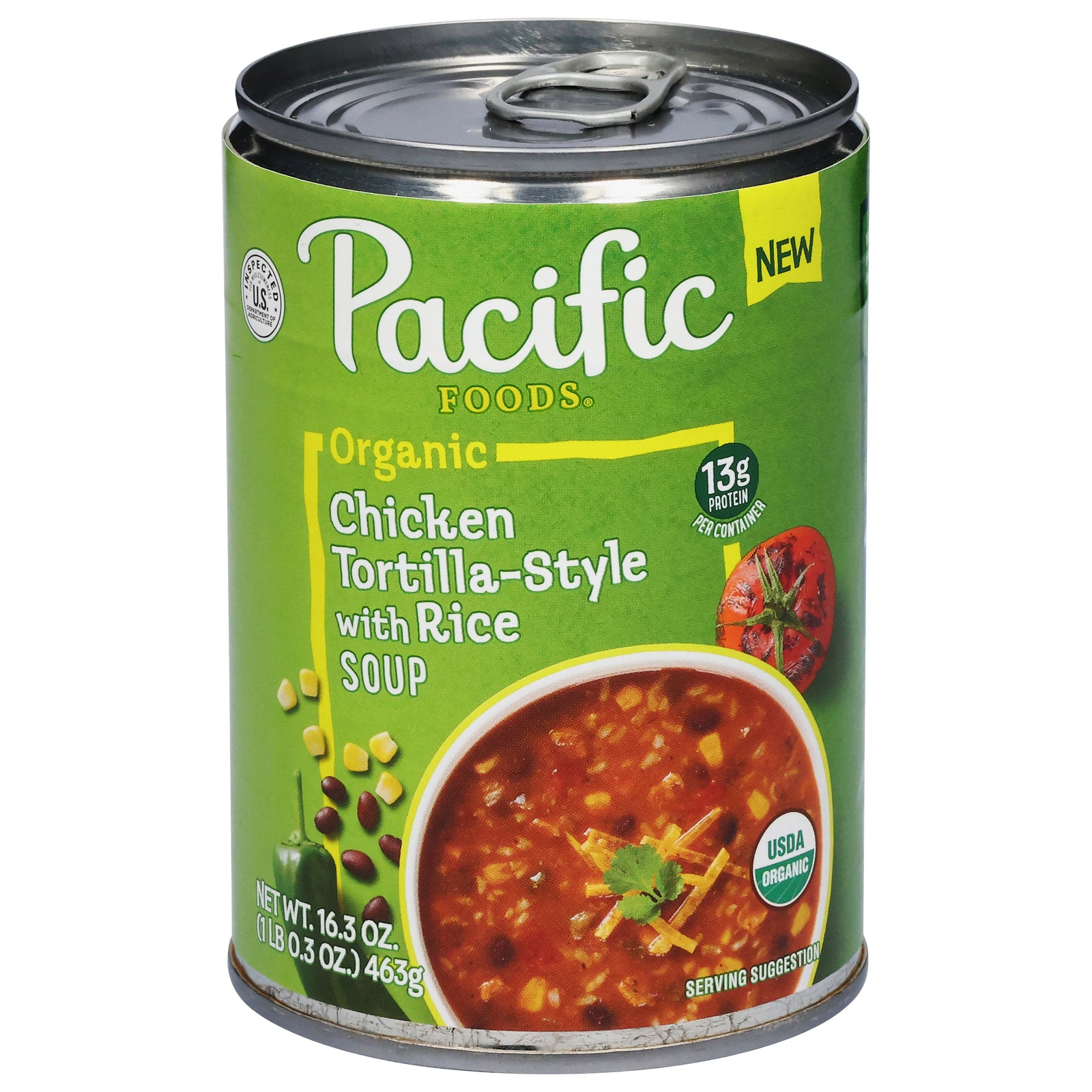 Pacific Foods - Soup Og2 Chk Tort Rice - CS of 12-16.3 OZ
