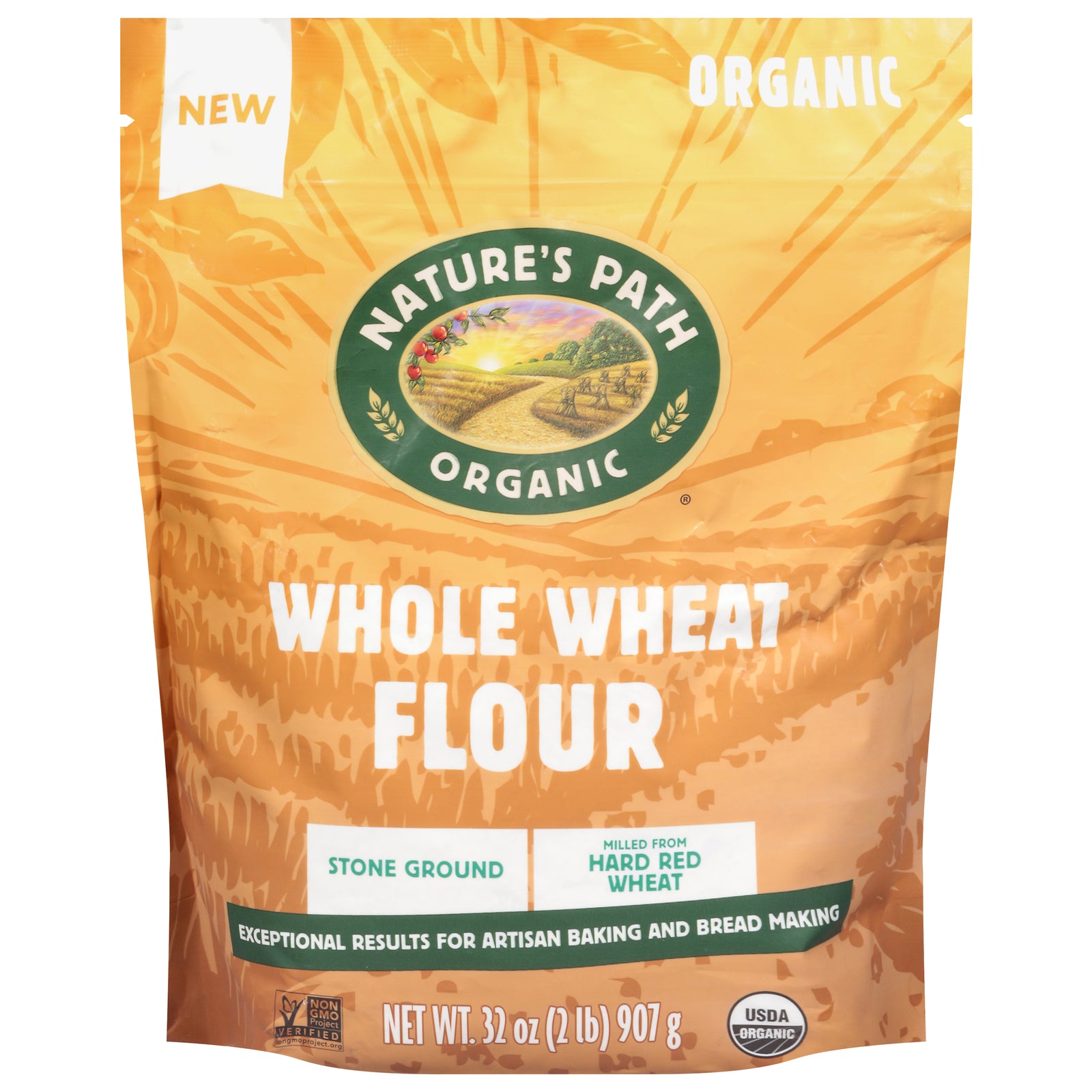 Nature's Path - Flour Og2 Whole Wheat - CS of 4-32 OZ