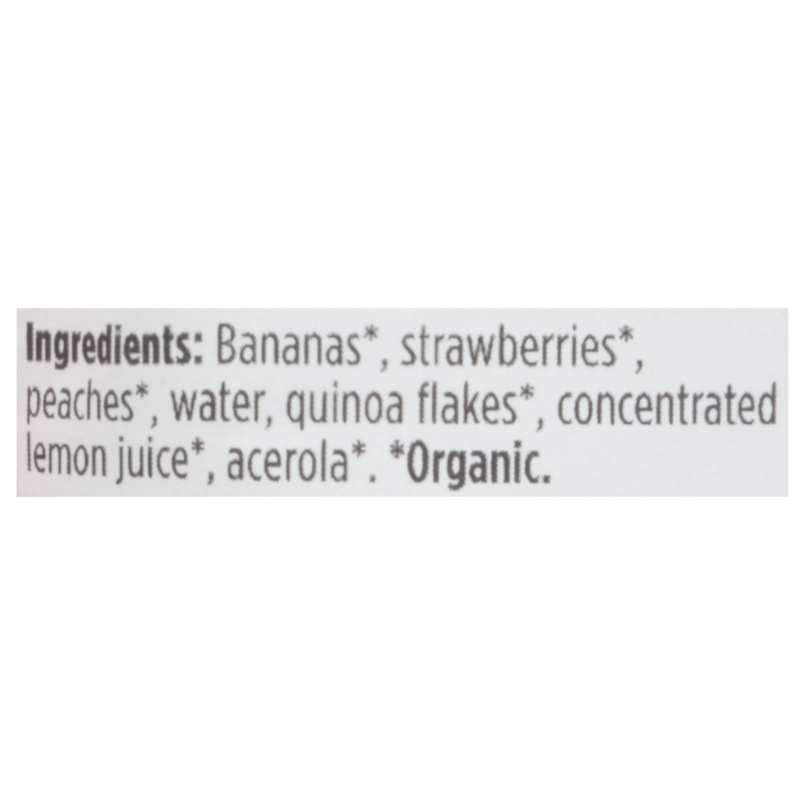 Love Child Organics - Puree Og2 Ban Straw Peach - CS of 12-4 OZ