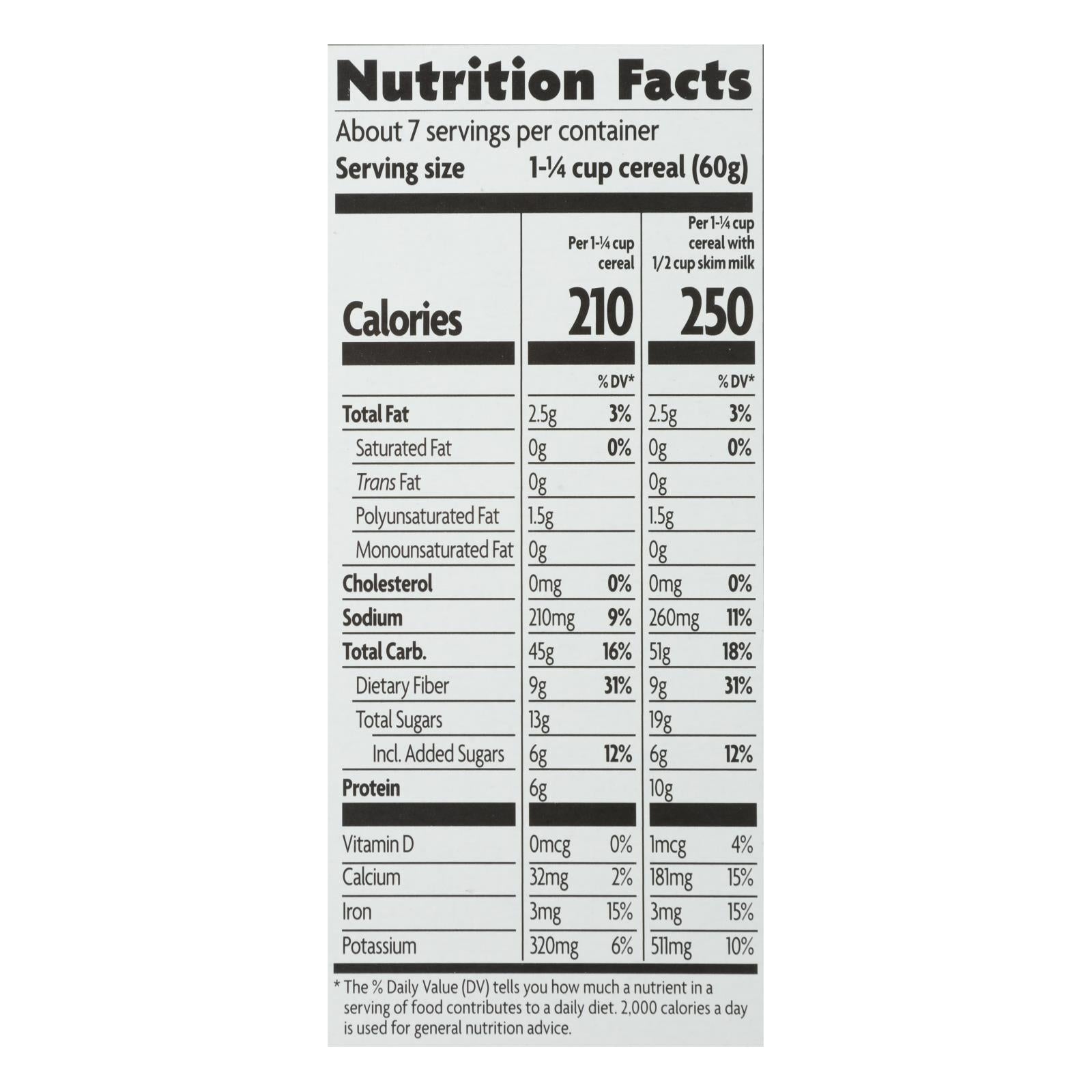 Nature's Path Organic Flax Plus Raisin Bran Cereal - Case Of 12 - 14 Oz.