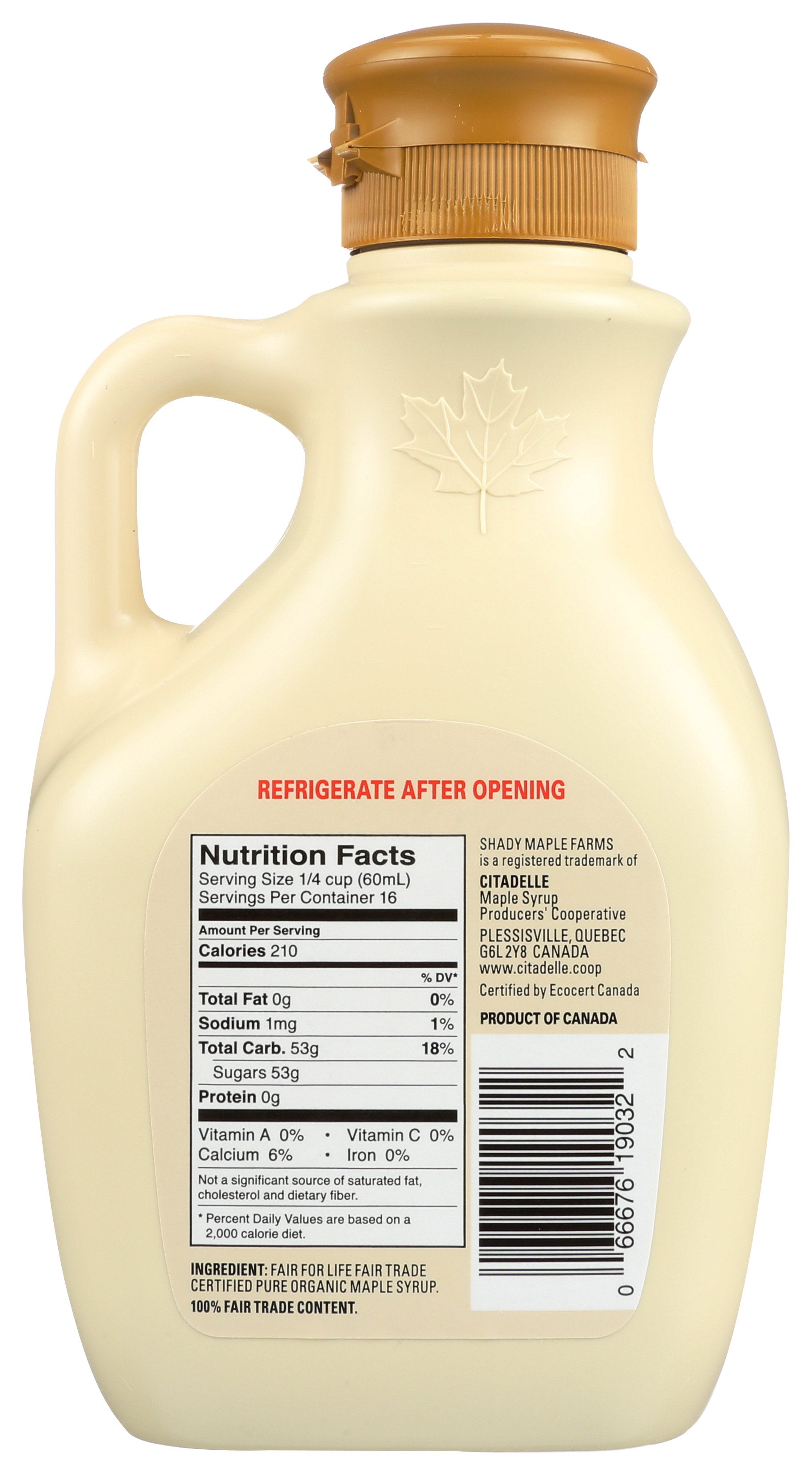 SHADY MAPLE FARM SYRUP AMBR RICH TASTE ORG - Case of 6 [PURE MAPLE SYRUP - 32 OZ]