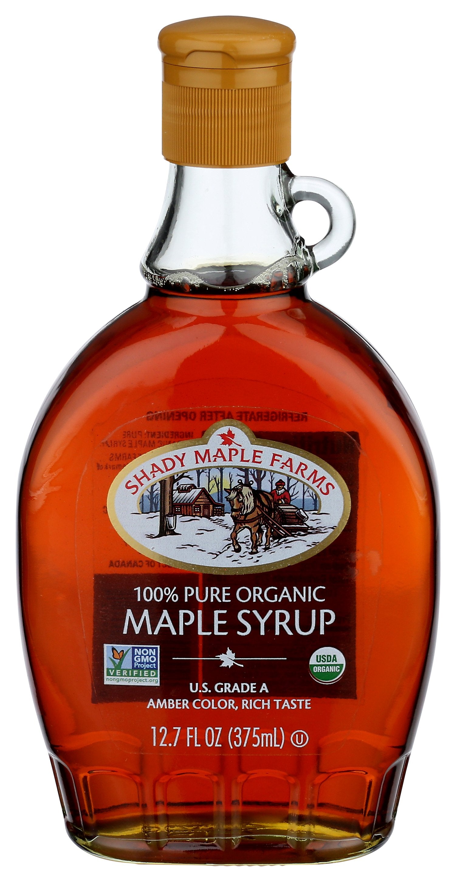 SHADY MAPLE FARM SYRUP AMBR RICH TASTE ORG [12.7 OZ LEONE ORGANIC MAPLE SYRUP US GRADE A AMBER RICH TASTE SMF - 12.7 OZ]