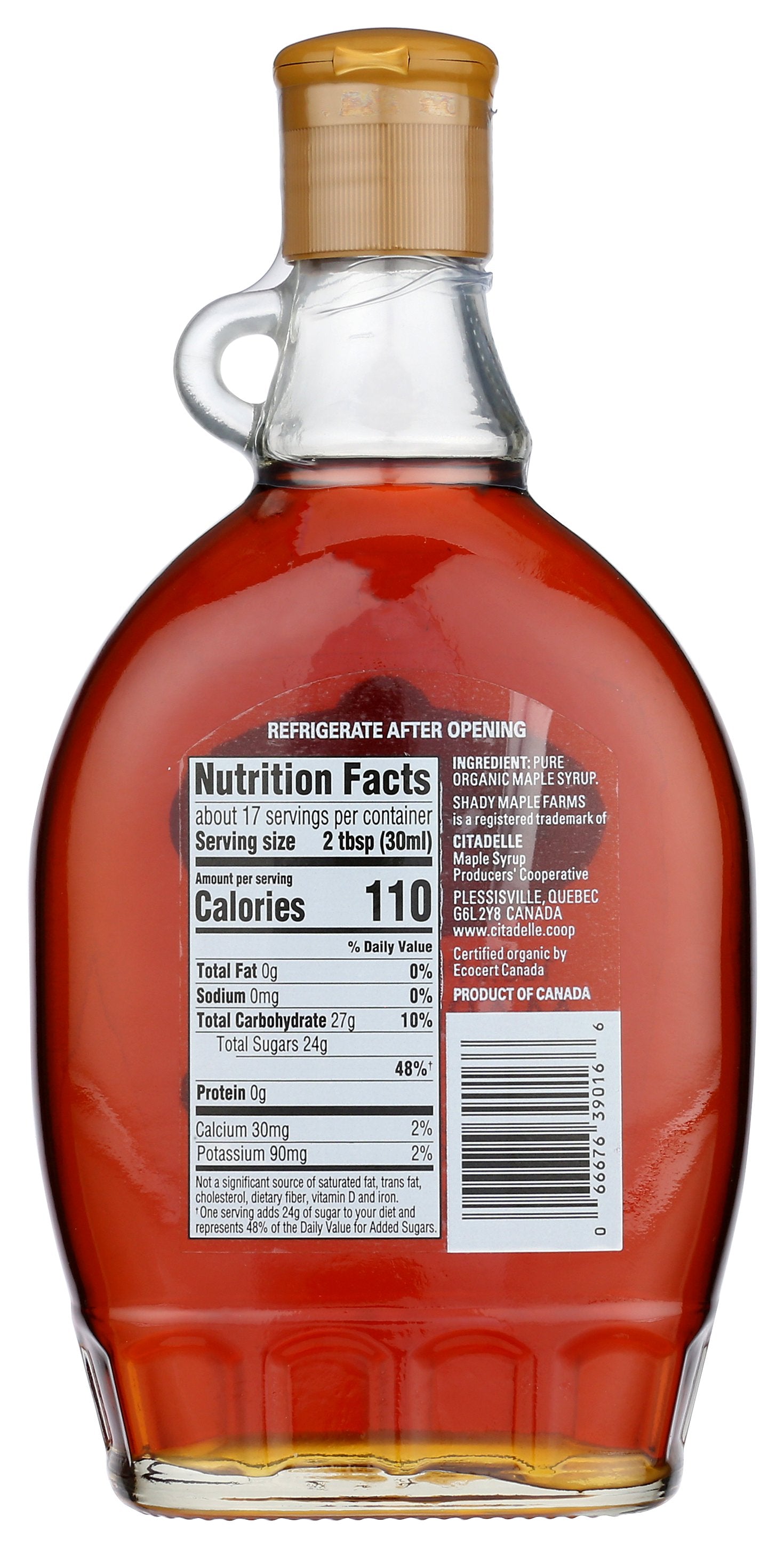 SHADY MAPLE FARM SYRUP AMBR RICH TASTE ORG - Case of 12 [16.9 OZ LEONE ORGANIC MAPLE SYRUP US GRADE A AMBER RICH TASTE SMF - 16 OZ]