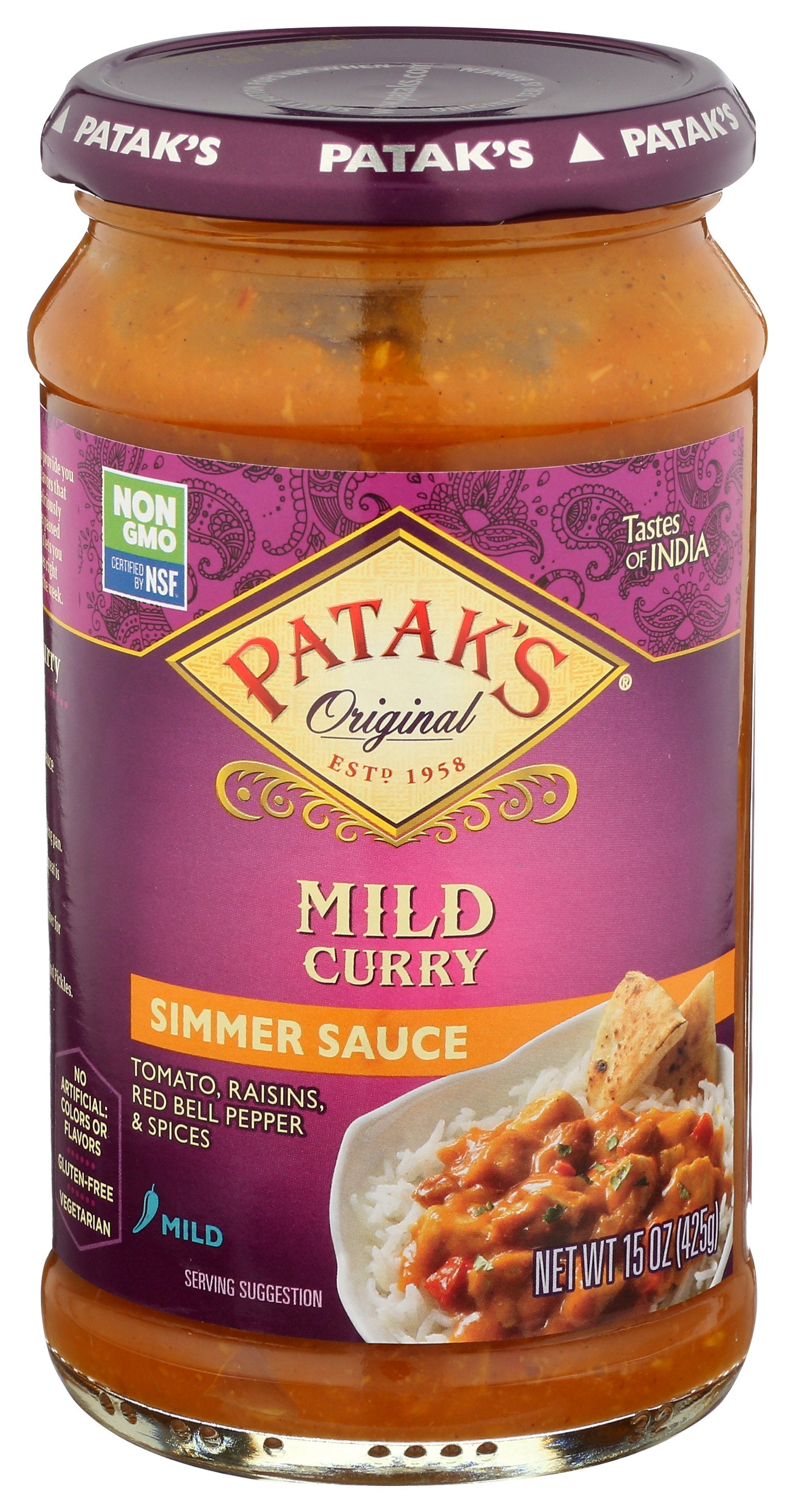 PATAKS SAUCE CURRY MILD - Case of 6