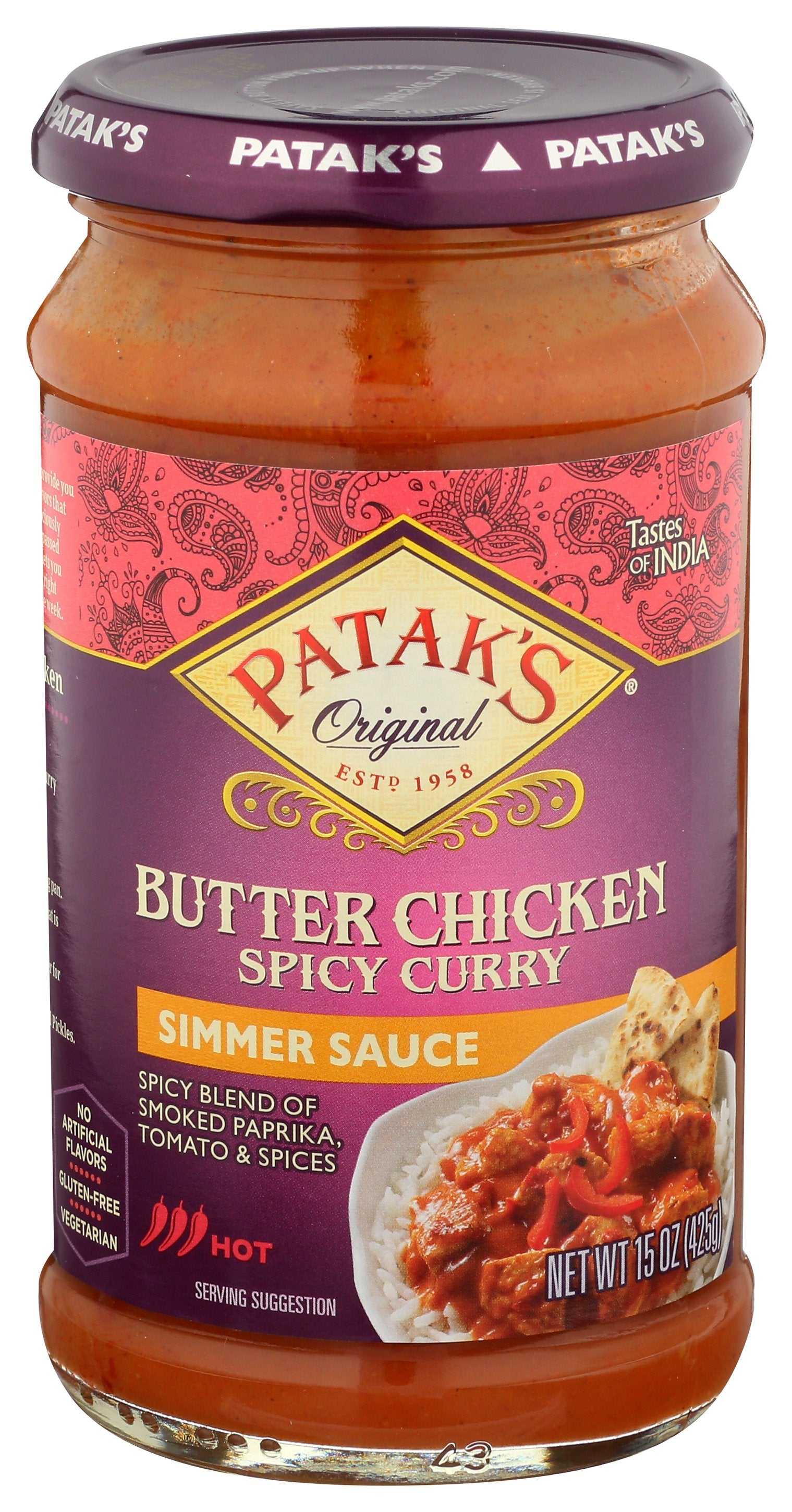 PATAKS SAUCE SPICY BTTR CHICKEN - Case of 6
