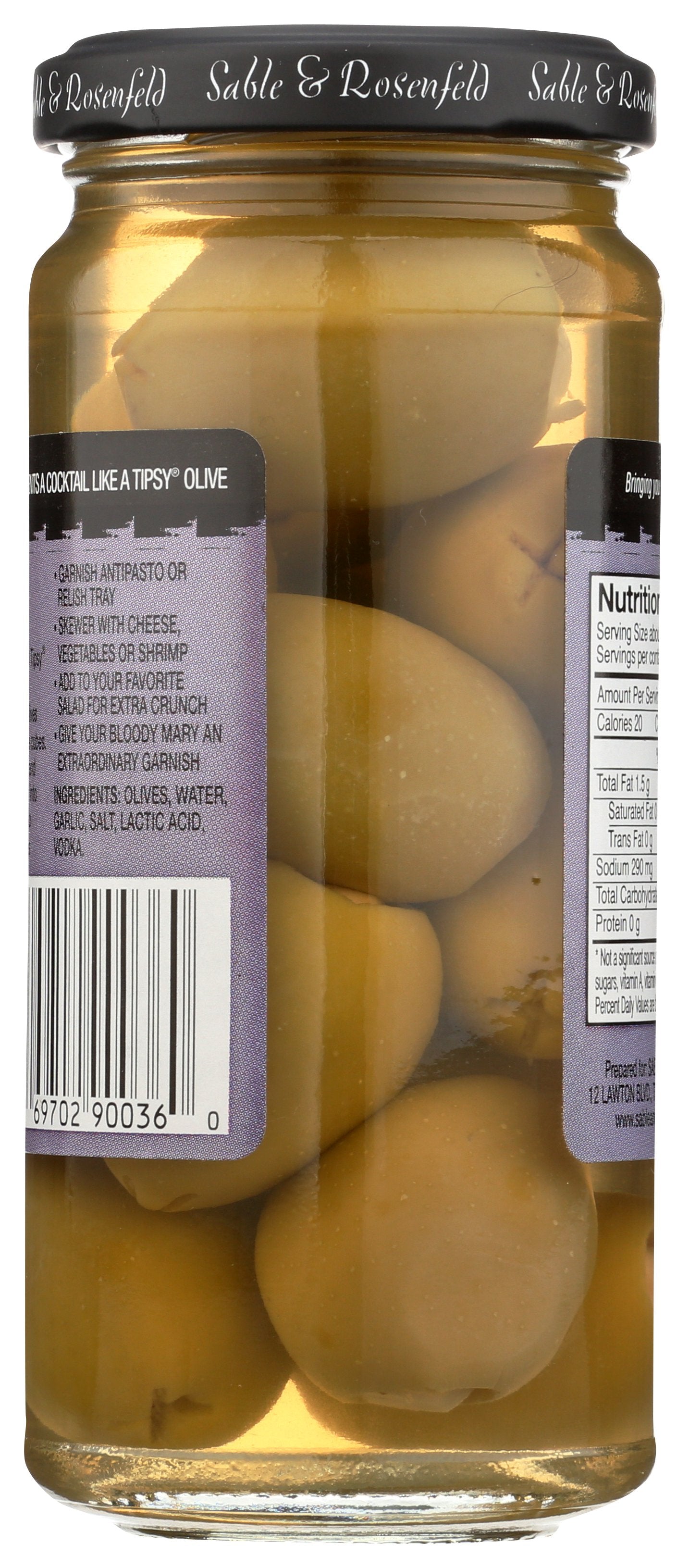 SABLE & ROSENFELD TPIPSY OLIVEGRLC VODKA LACE - Case of 6