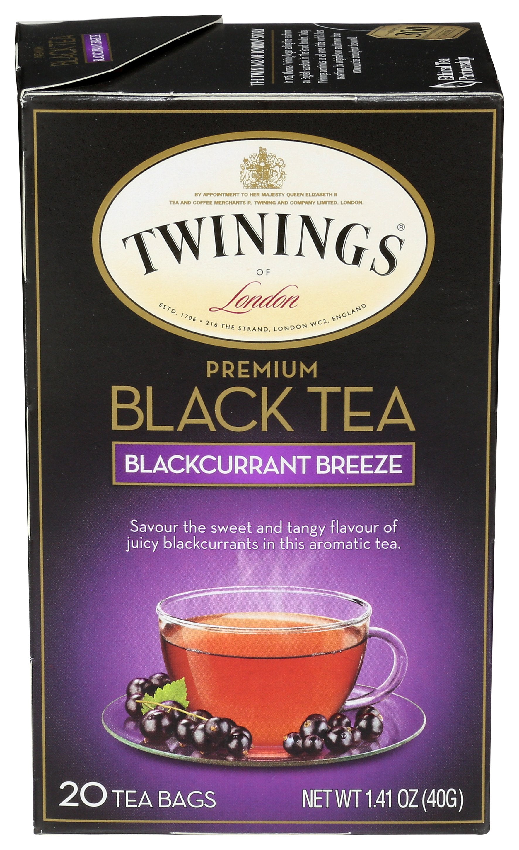 TWINING TEA TEA BLCK BLCKCURRANT BRZ - Case of 6