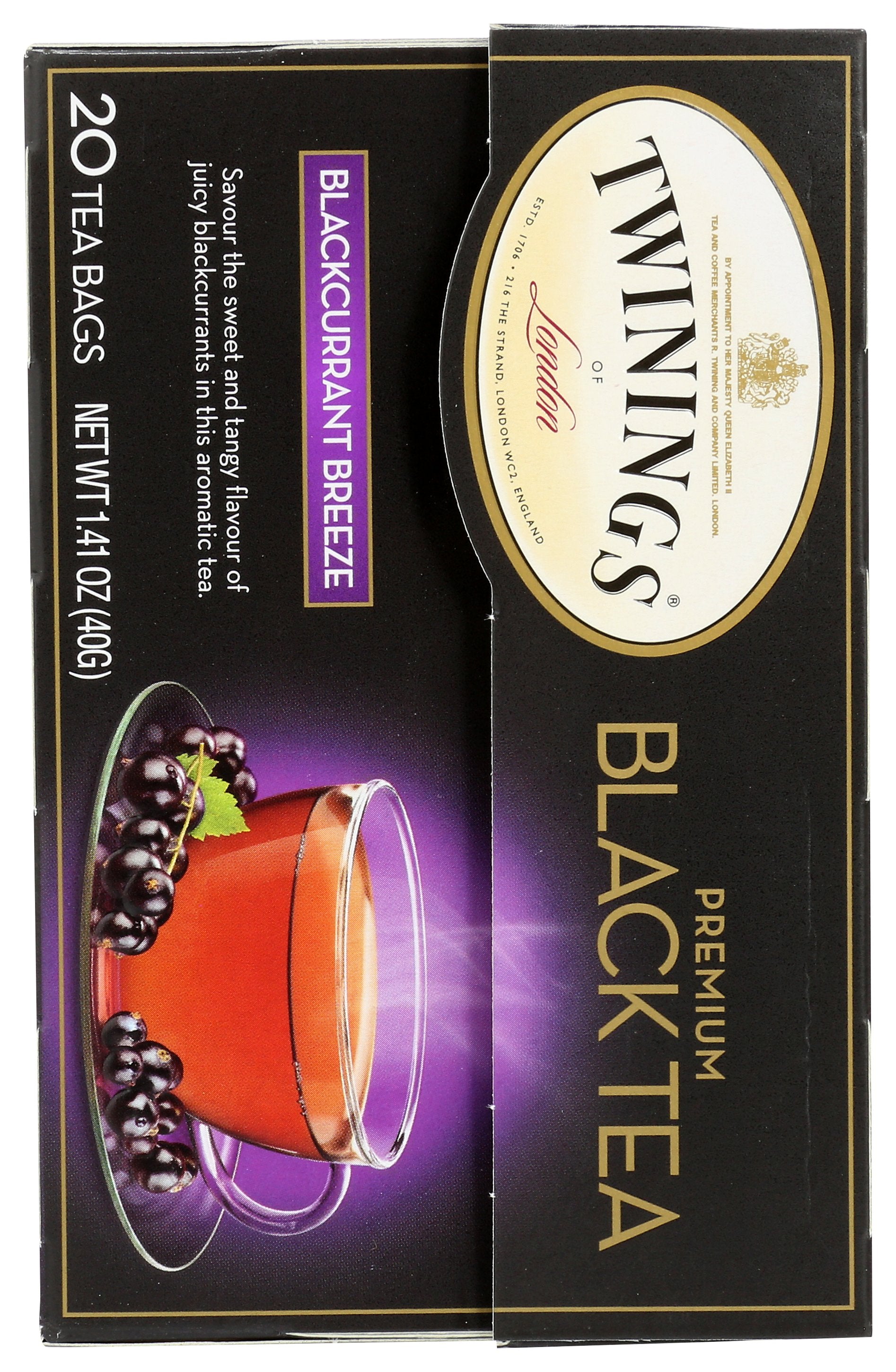 TWINING TEA TEA BLCK BLCKCURRANT BRZ - Case of 6