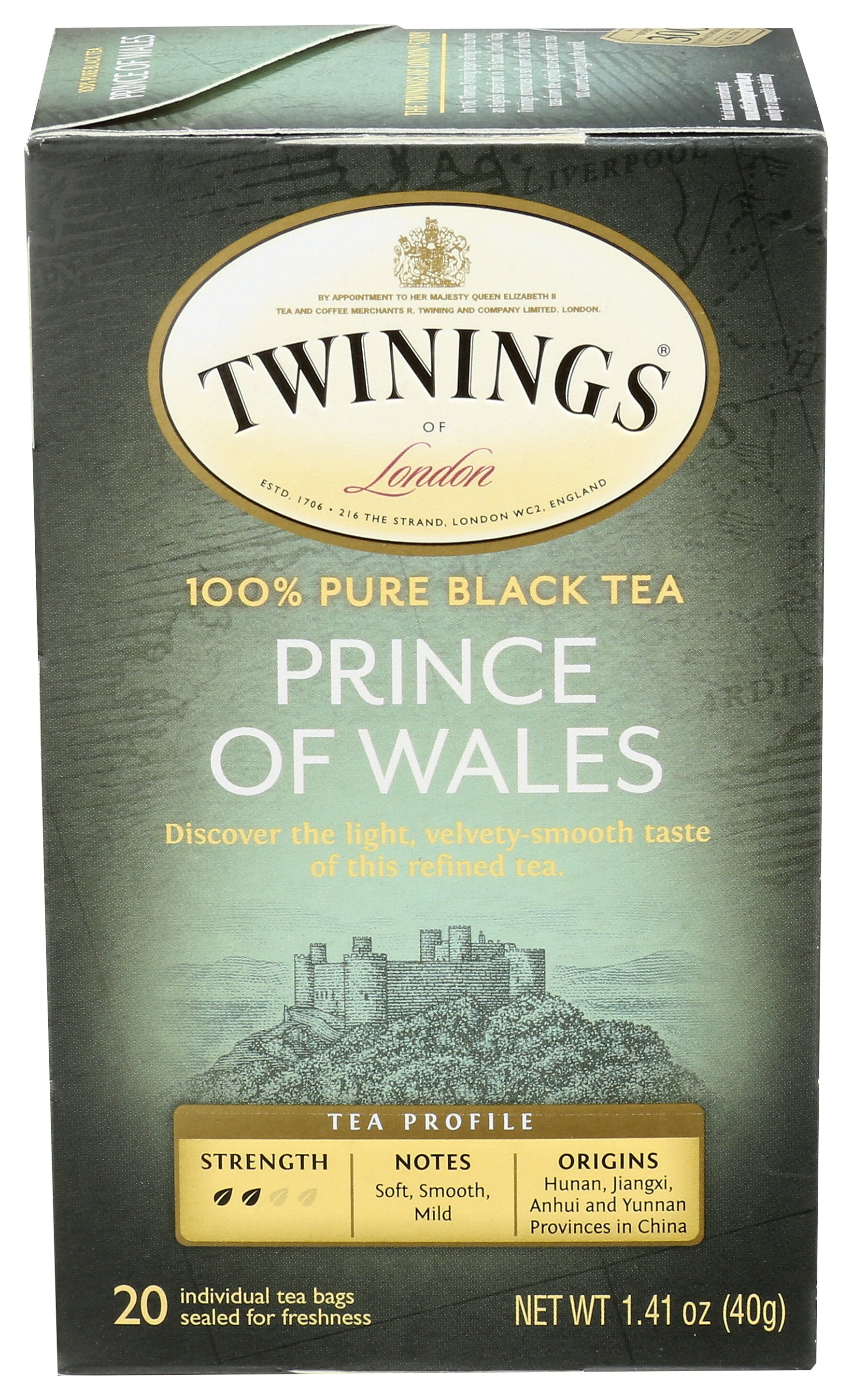 TWINING TEA TEA PRINCE OF WALES - Case of 6