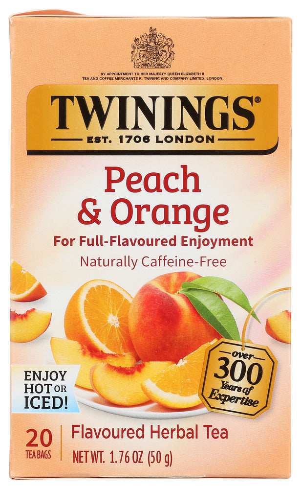 Twining Tea Tea Herbal Peach Orange - Pack of 6 - 20 bags
