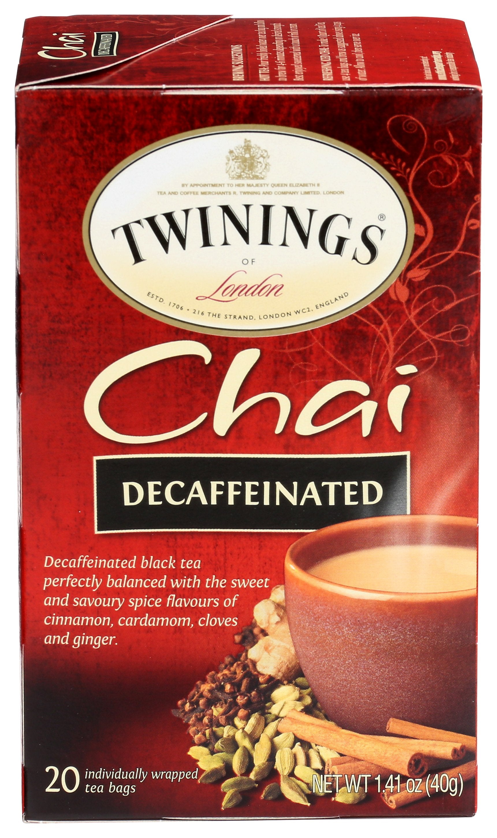 TWINING TEA TEA DCF CHAI - Case of 6