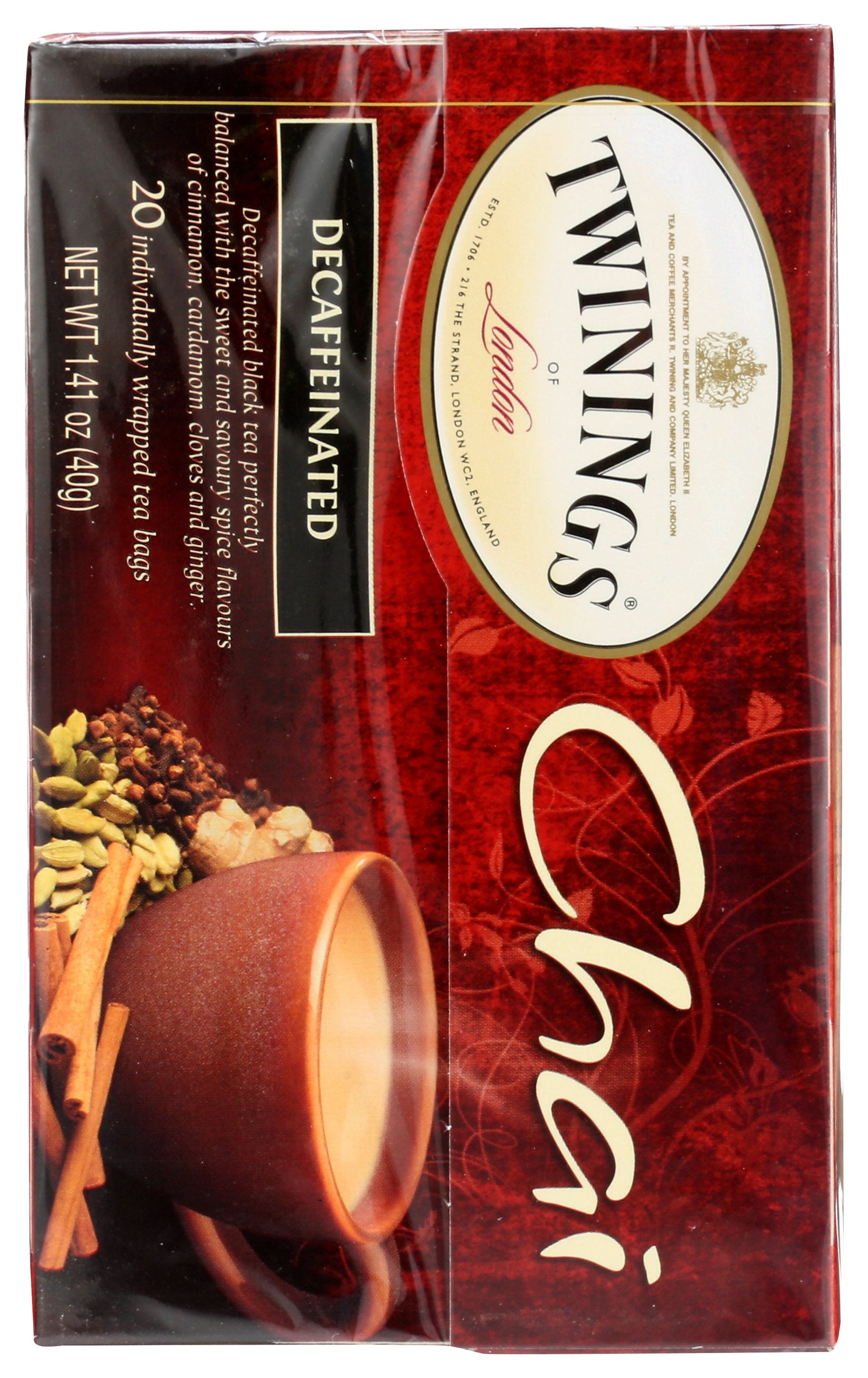 TWINING TEA TEA DCF CHAI - Case of 6