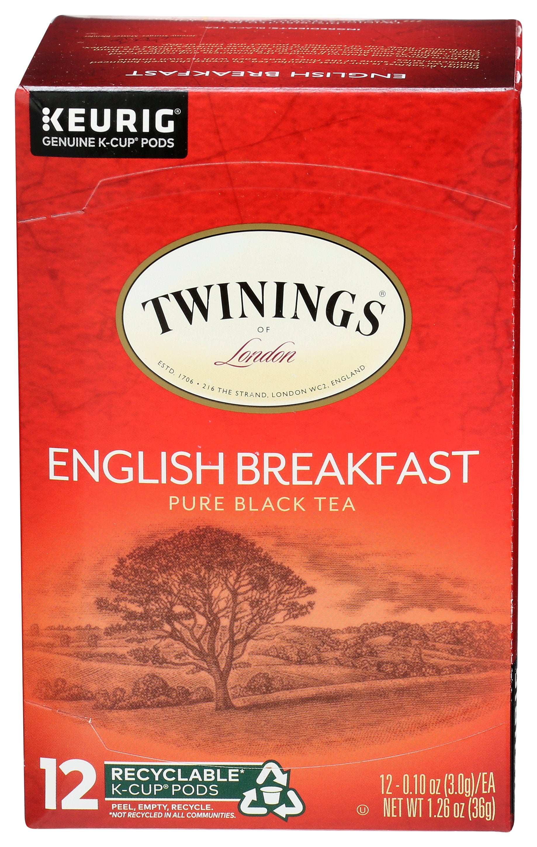 TWINING TEA TEA KCUP ENGL BRKFST - Case of 6