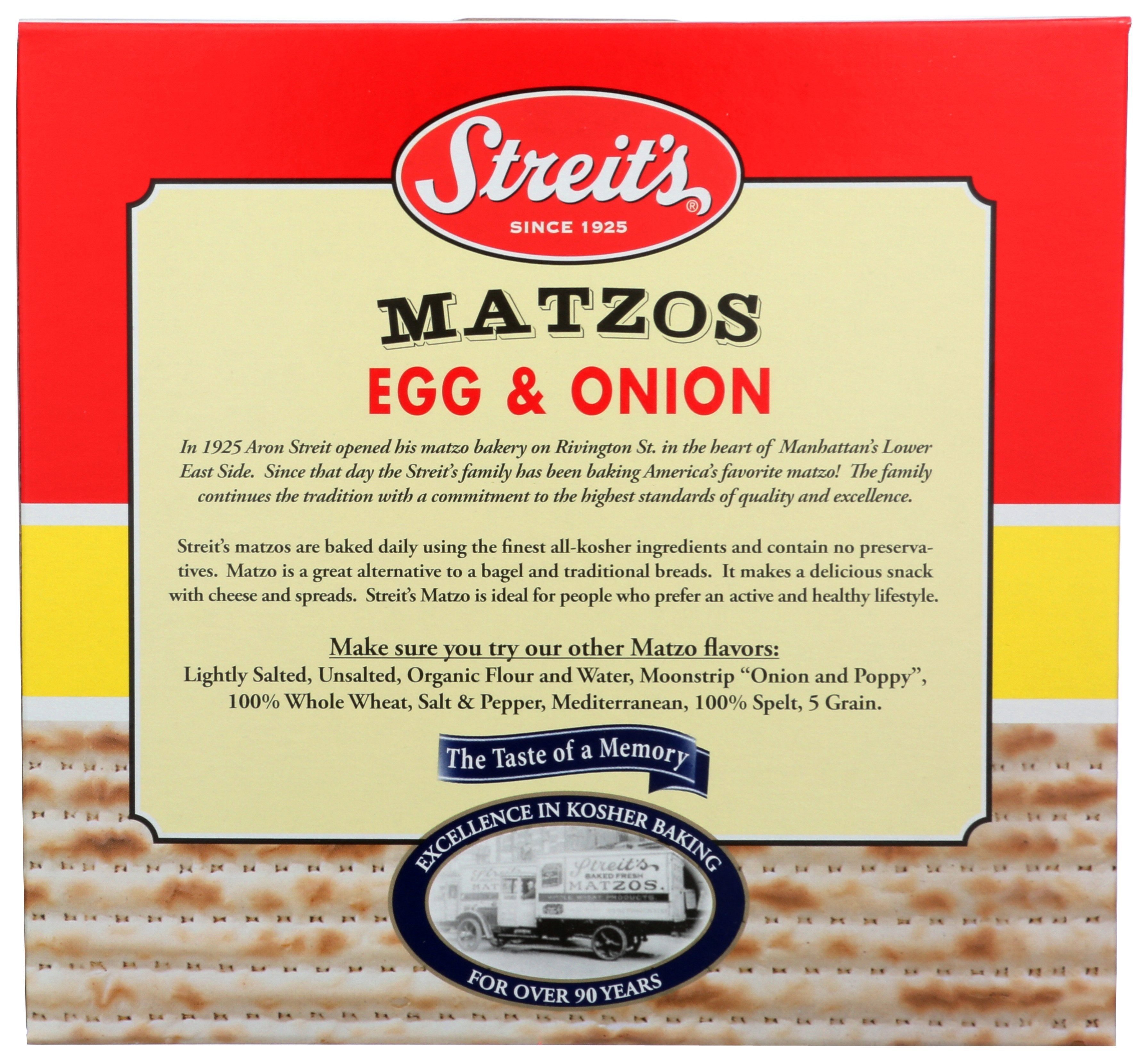 STREITS MATZO EGG ONION - Case of 12