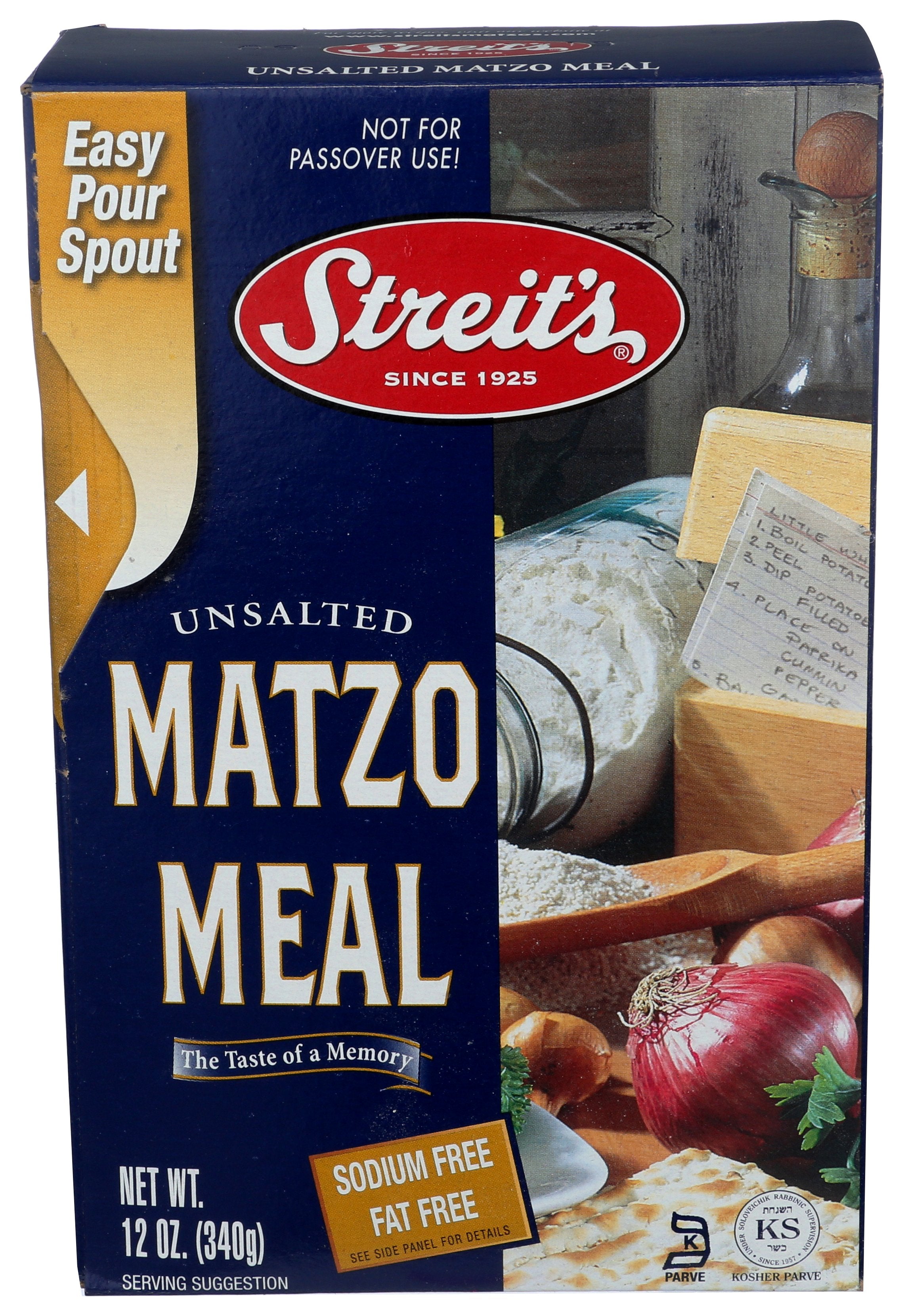 STREITS MATZO MEAL - Case of 18