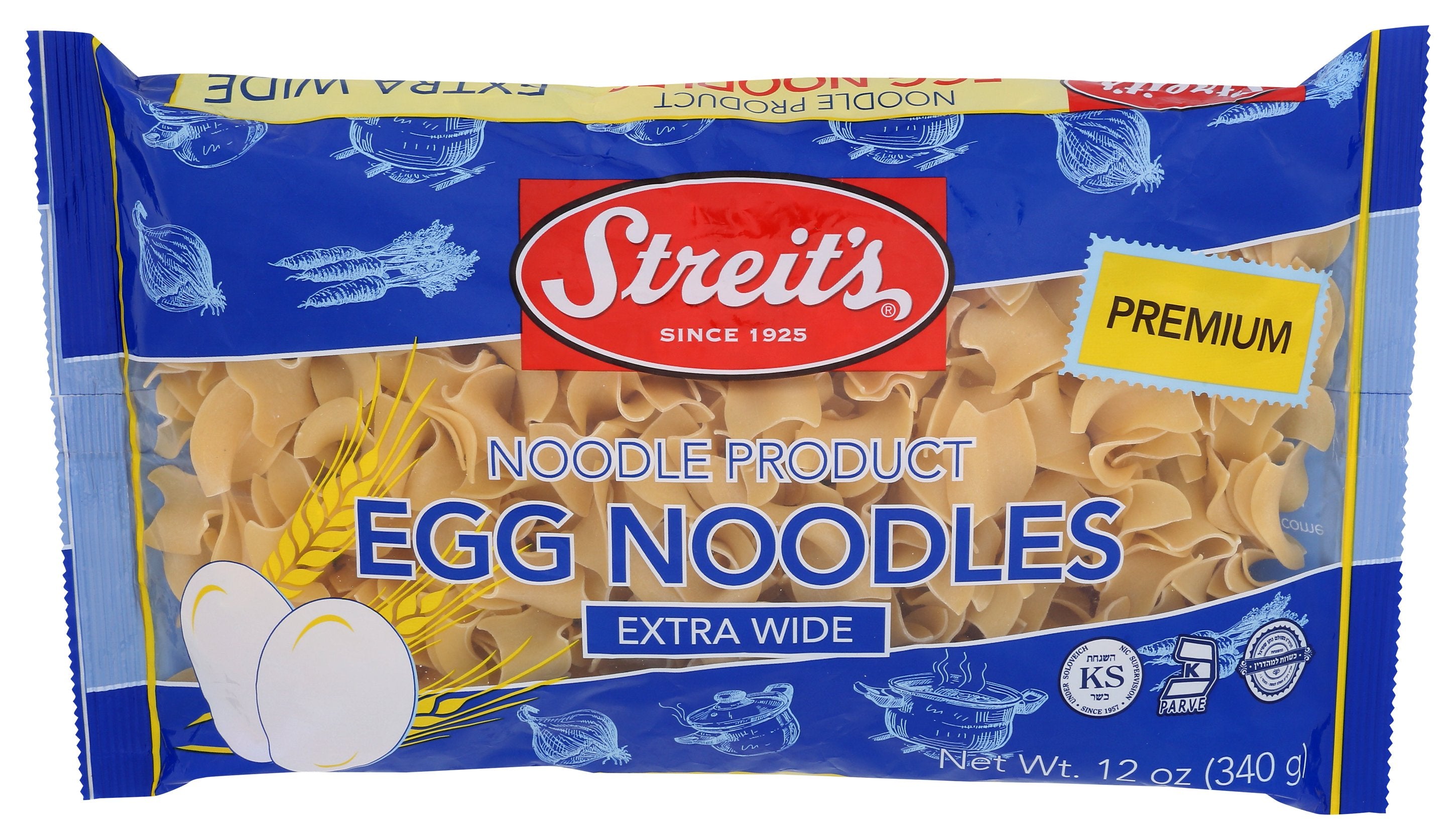STREITS NOODLE EXTRA WIDE - Case of 12