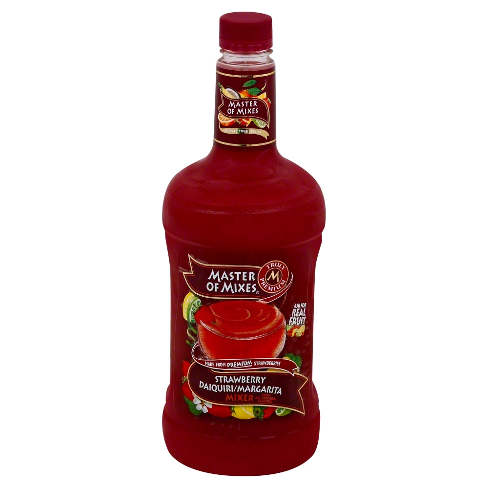 Master of Mixes Daiquiri Margarita Mix Strawberry - Case of 6 - 59.2 fl oz.
