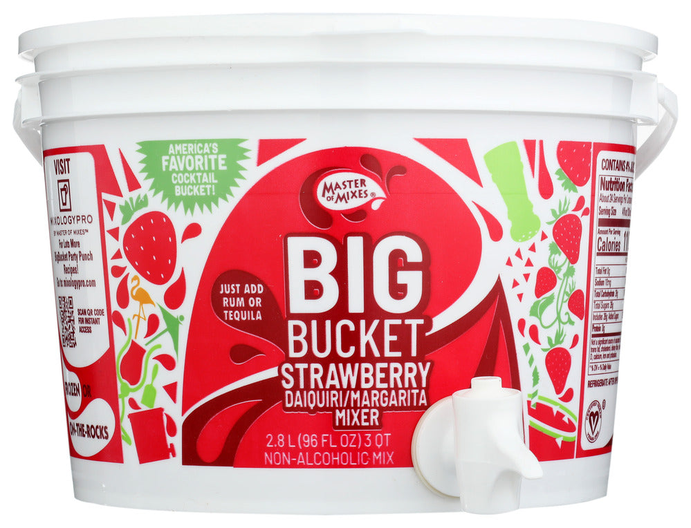 Master of Mixes Daiquiri Margarita Mix Strawberry - Case of 4 - 96 fl oz.