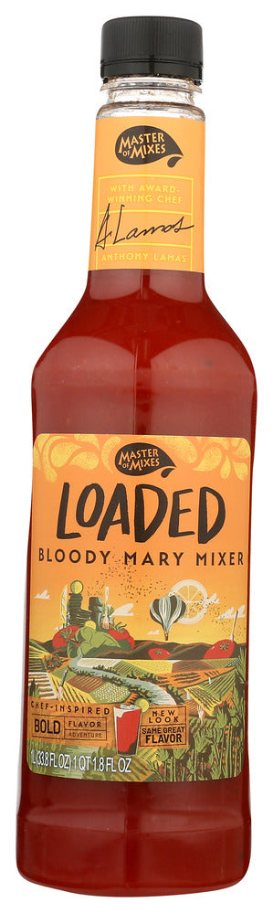 Master of Mixes Bloody Mary Mix Loaded - Case of 6 - 33.8 fl oz.
