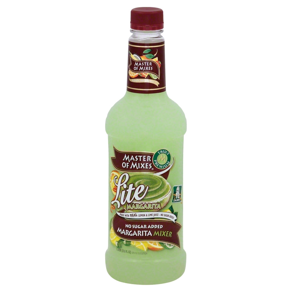 Master of Mixes Lite Margarita Cocktail Mixer 33.8 fl oz - Case of 12