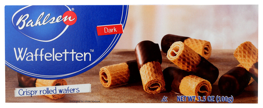 Bahlsen Wafer Roll Dark Chocolate - Case of 12 - 3.5 oz