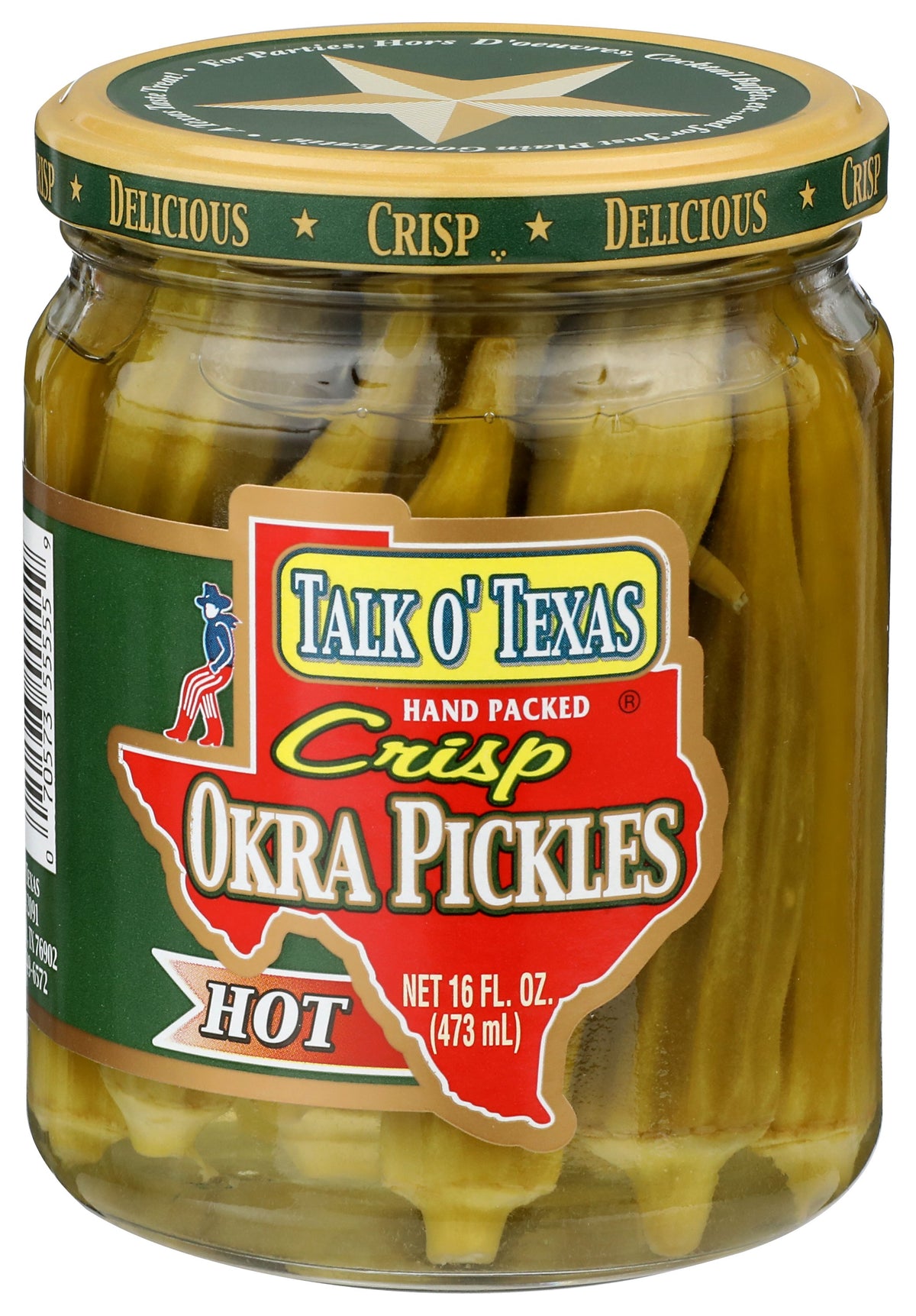 TALK O TEXAS OKRA PICKLED HOT - Case of 12