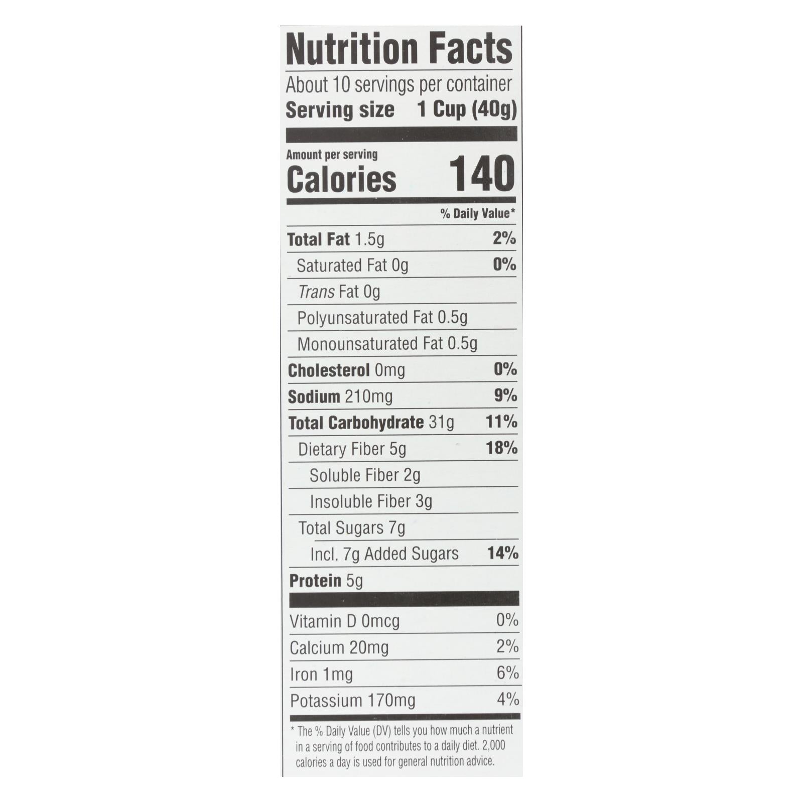 Barbara's Bakery - Spoonfuls Cereal - Multigrain - Case Of 12 - 14 Oz.