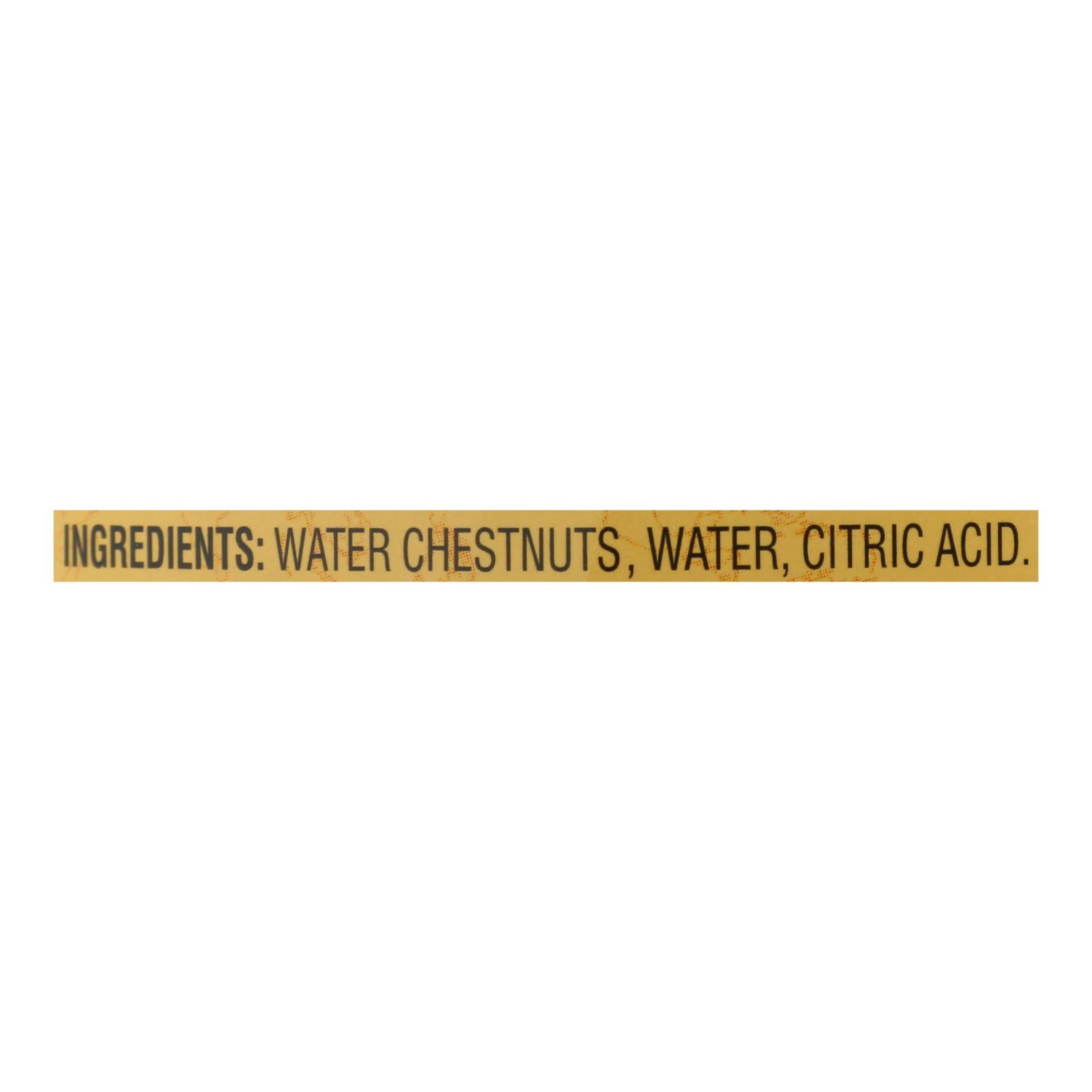 Reese Water Chestnuts - Whole - Case Of 24 - 8 Oz