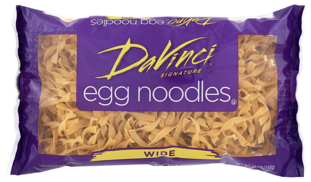 DaVinci Egg Noodles Wide - Case of 12 - 12 oz